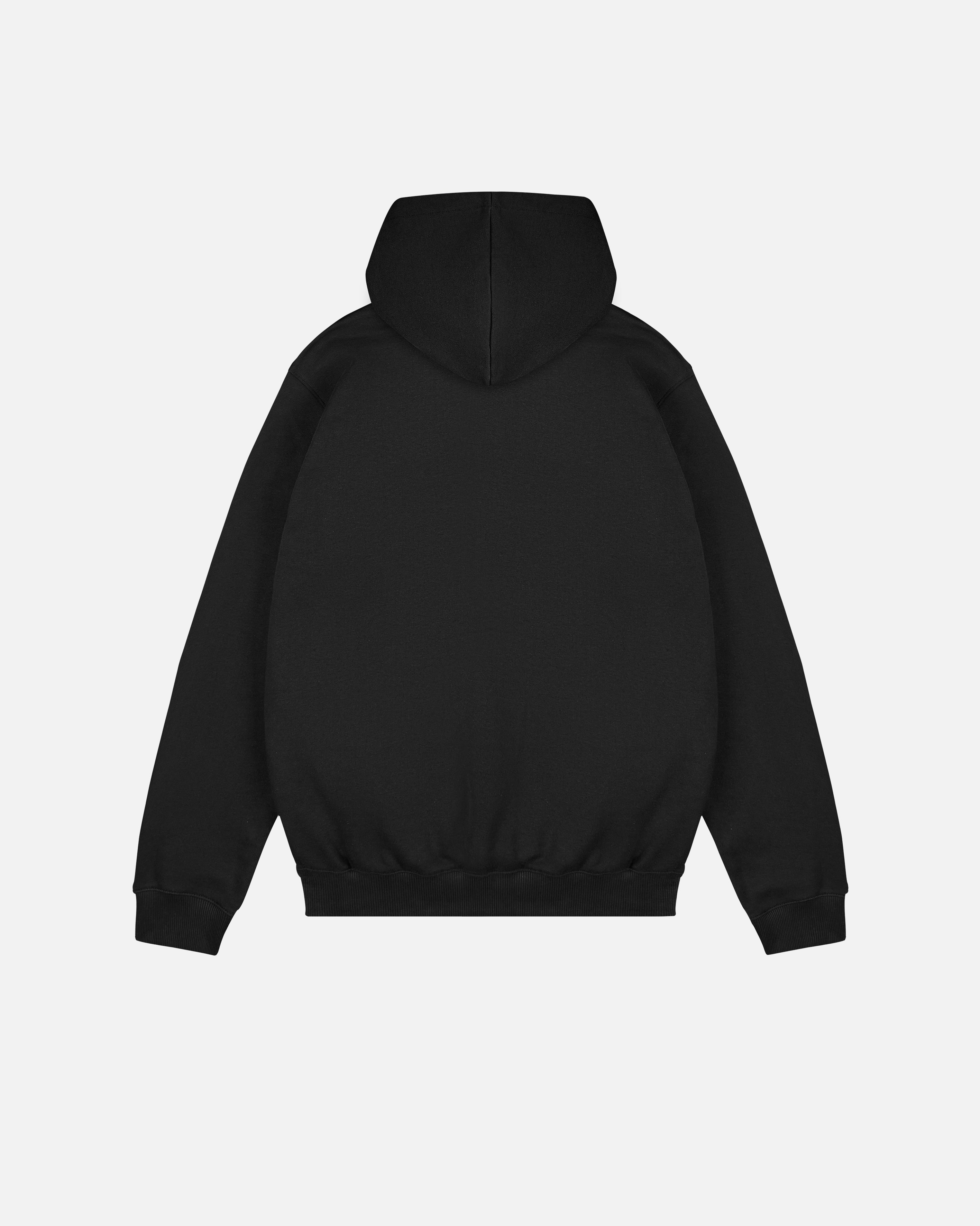 ART OF x Leeds Embroidered Classics Black Hoodie | LUFC Football Sweat