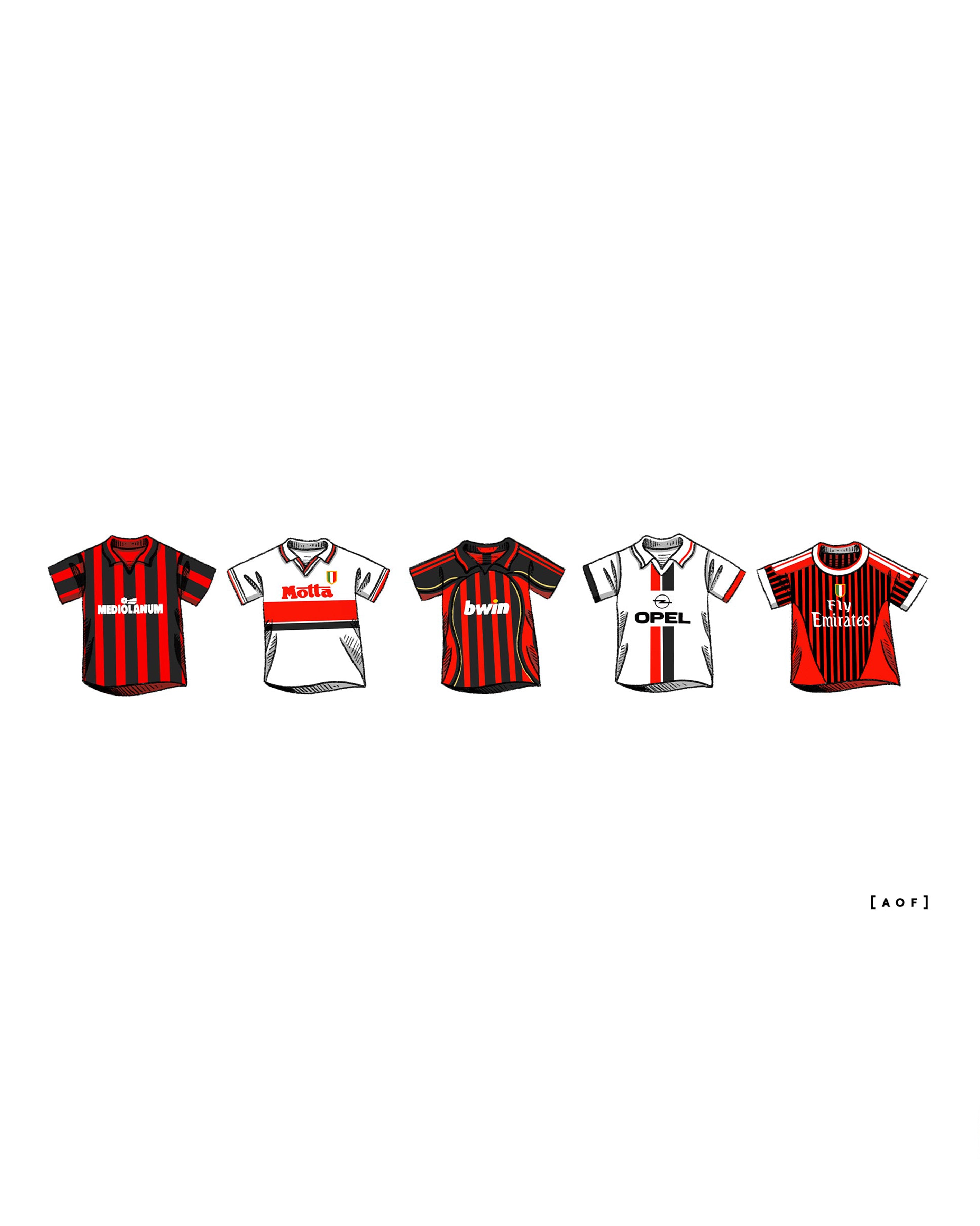 ART OF AC Classics Framed Print | Italian Football Wall Art