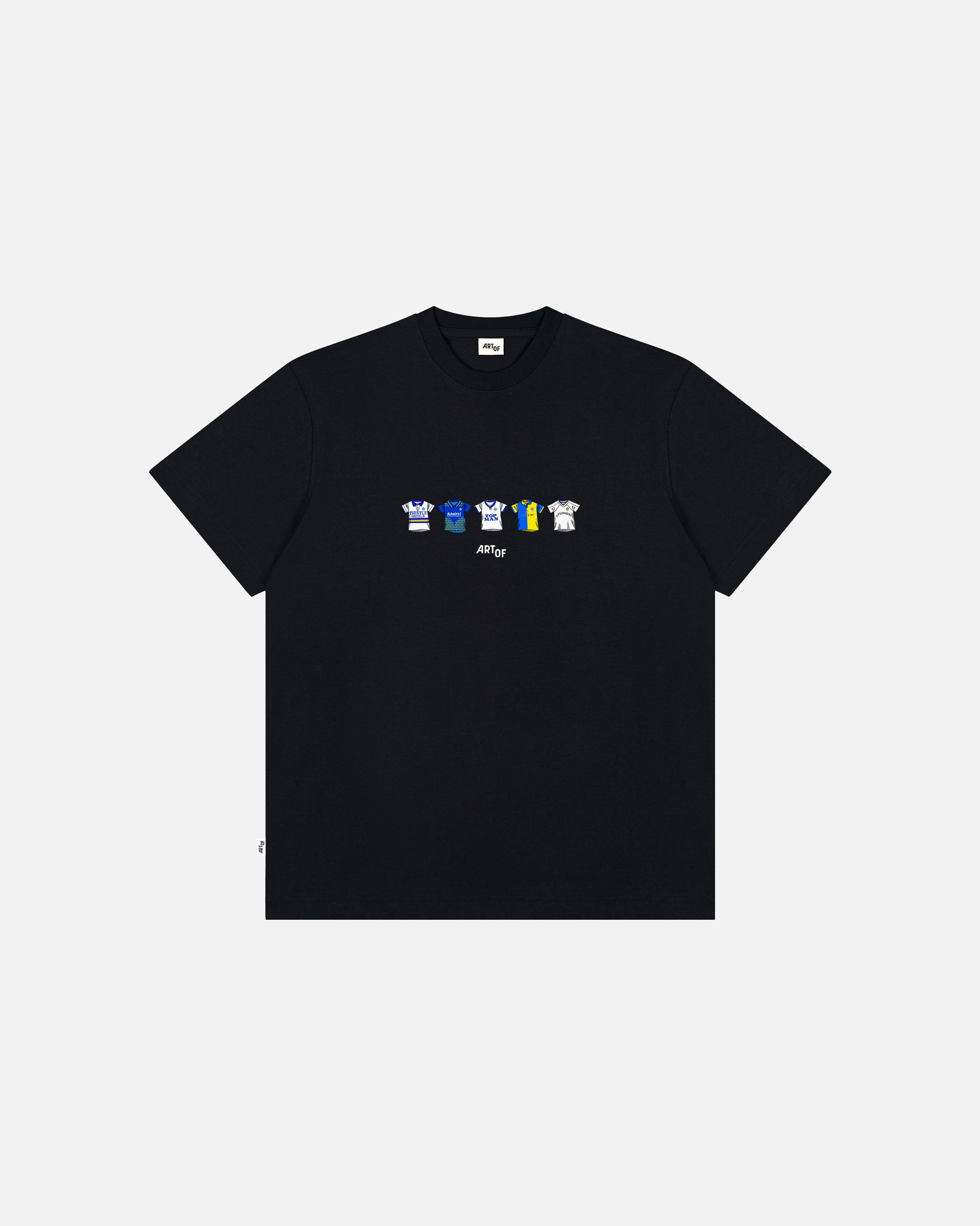 ART OF x Leeds Classics Tee | LUFC Black Graphic Football T-shirt