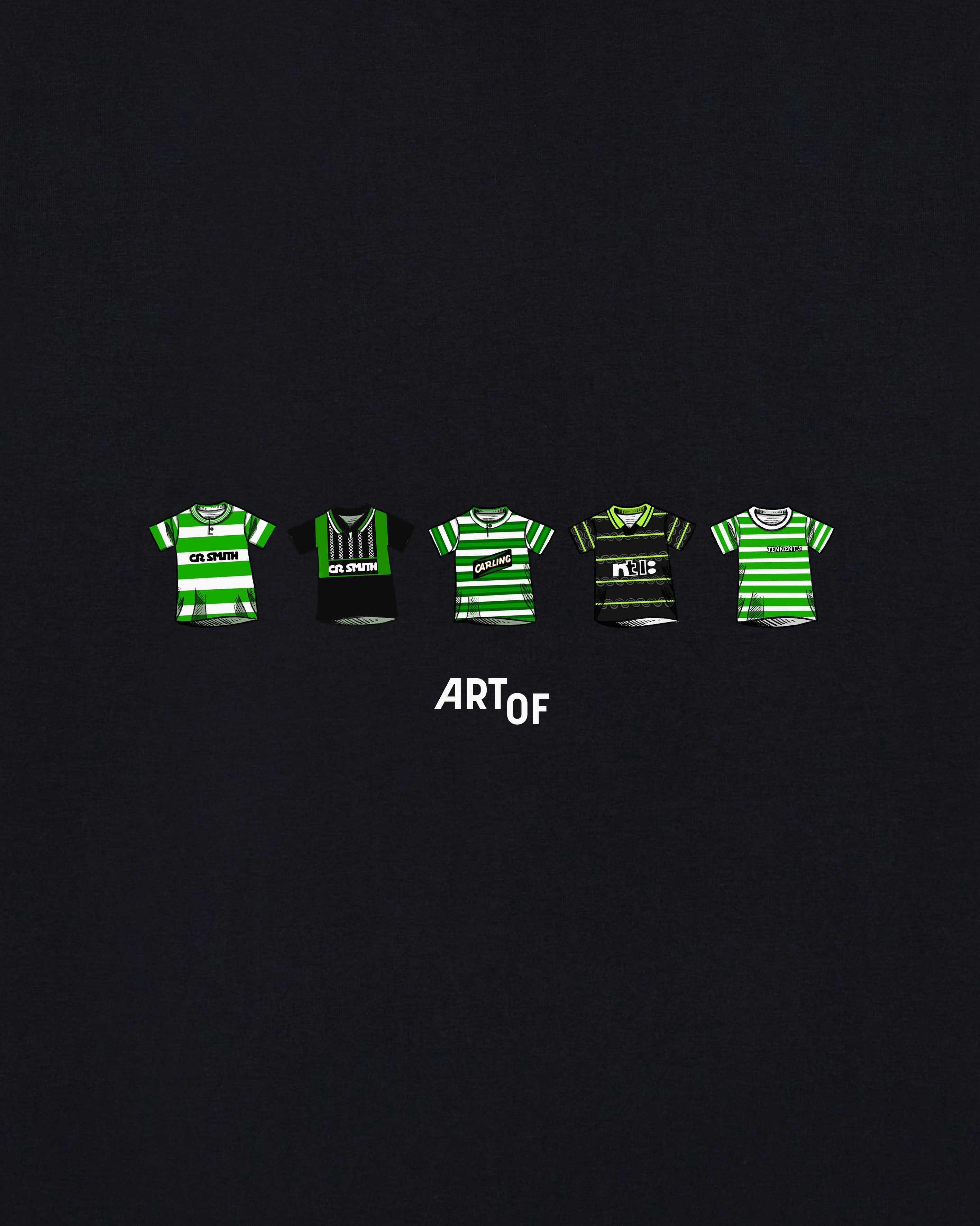 ART OF Bhoys Classics Tee | Celtic Black Graphic Football T-shirt