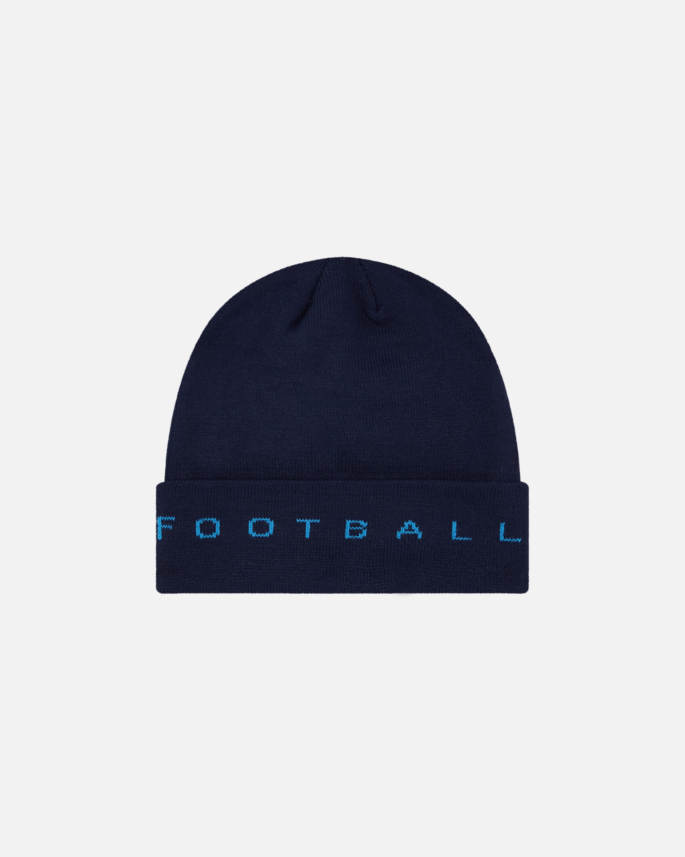 ART OF Leeds Heritage Beanie | LUFC Navy Knitted Football Accessories