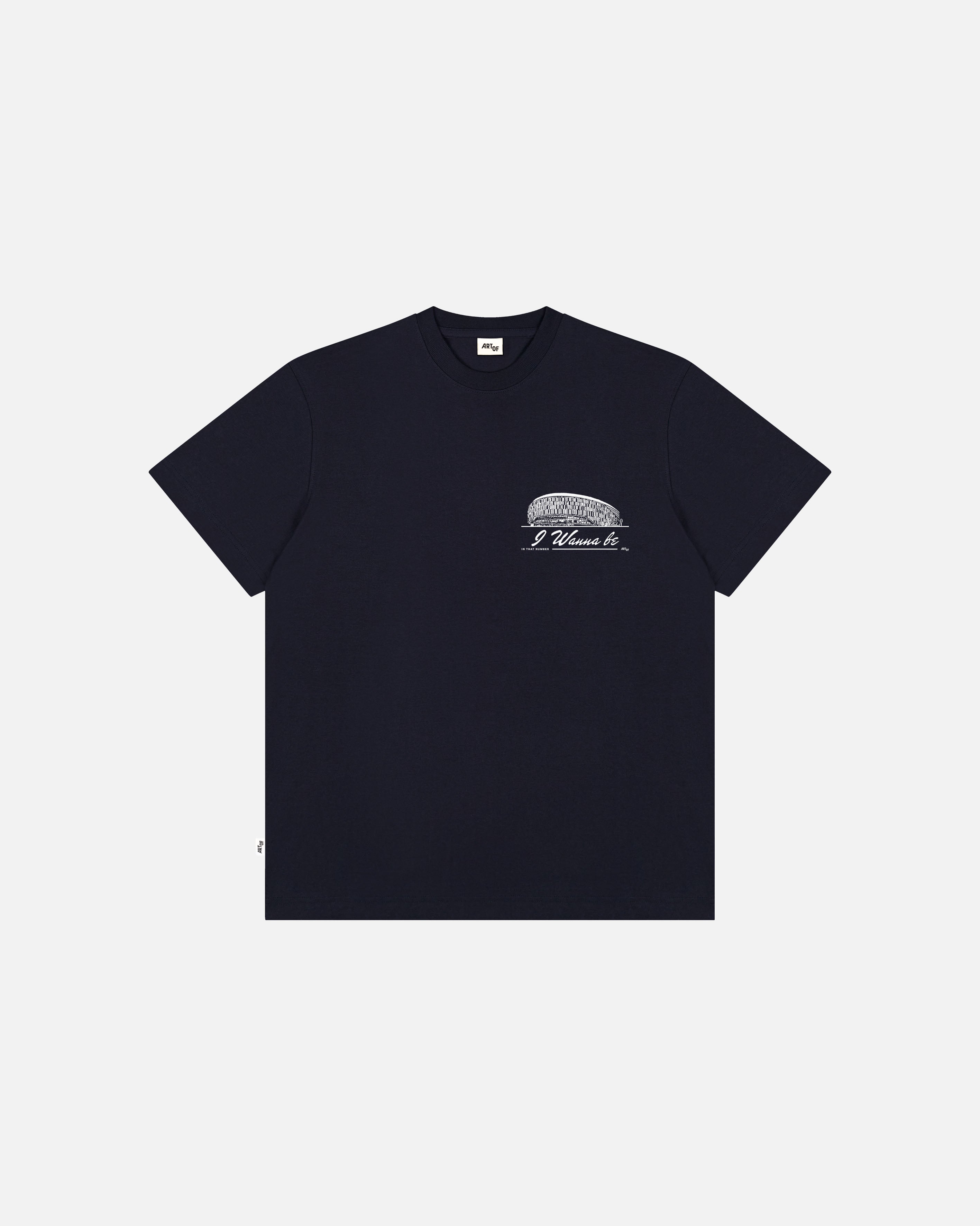 ART OF Spurs I Wanna Be Stadium | THFC Navy Graphic Football T-shirt
