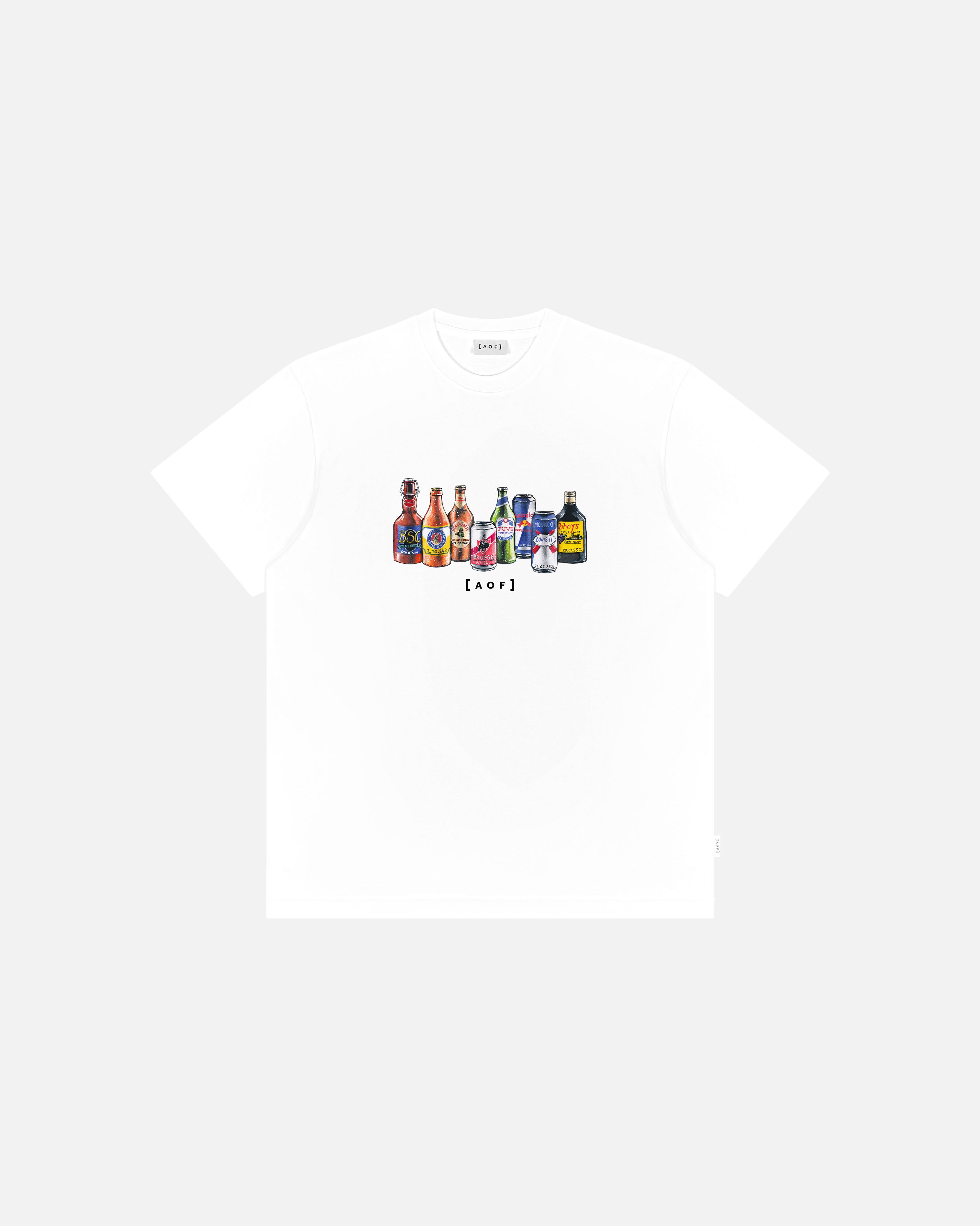 ART OF Up The European Tour Tee | AVFC White Graphic Football T-shirt