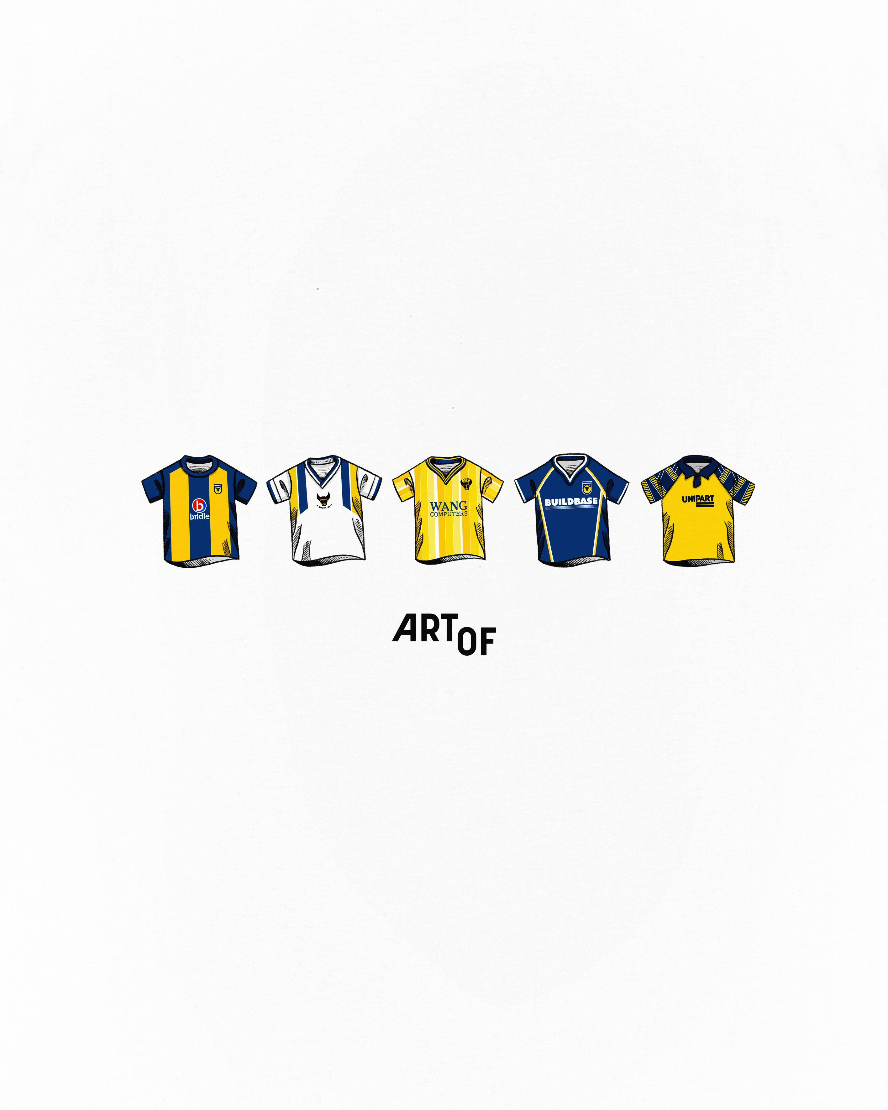 ART OF x Oxford Classics Tee | OUFC White Graphic Football T-shirt