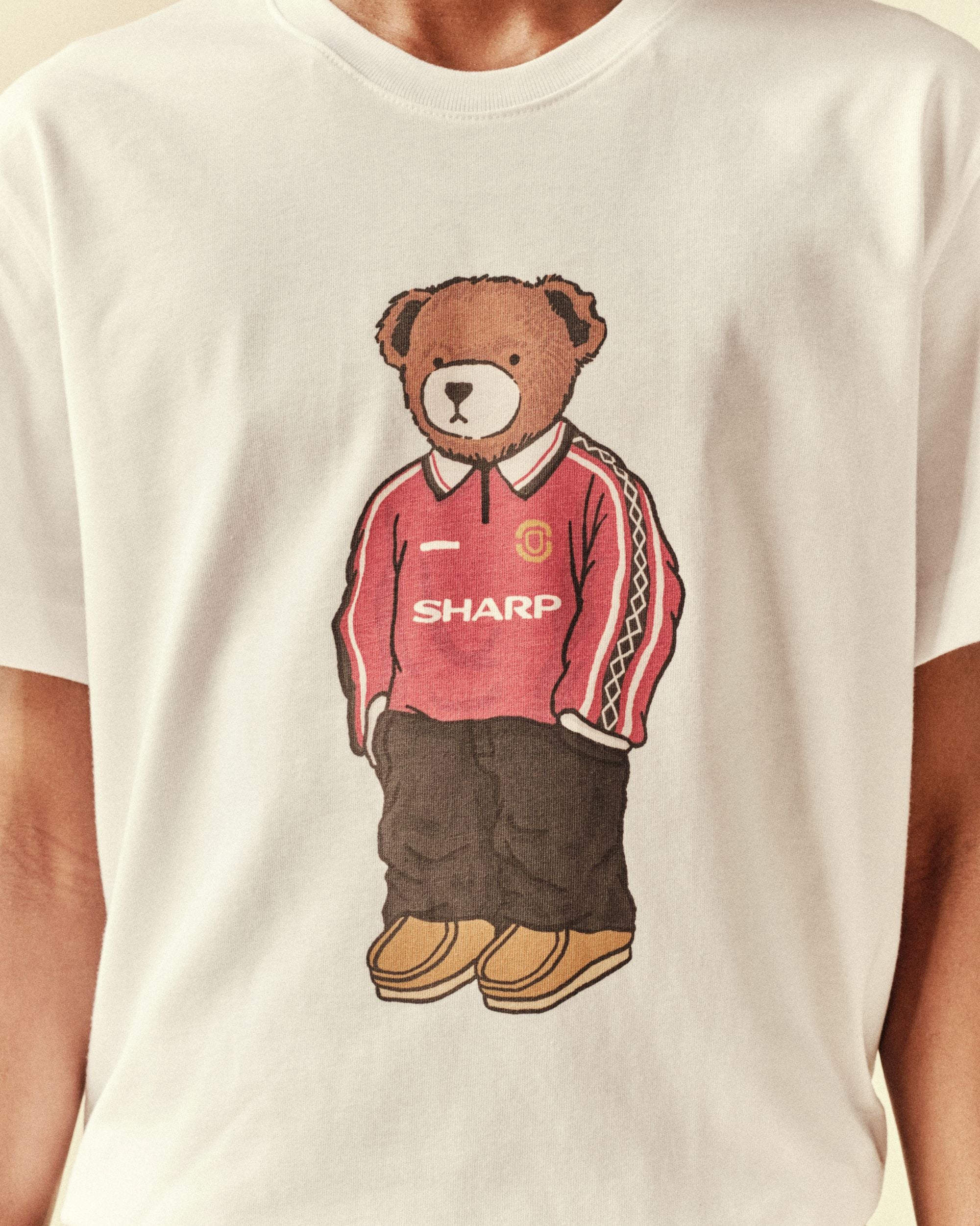 ART OF United Home Pickles Tee | MUFC White Graphic Football T-shirt