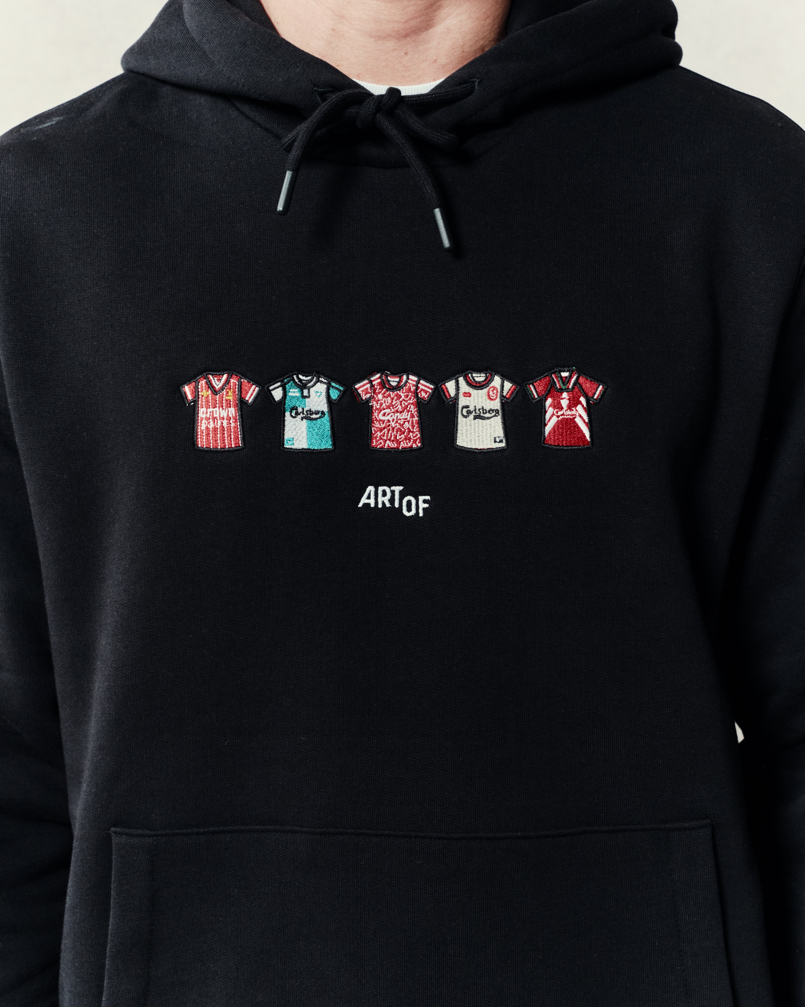 ART OF LFC Embroidered Classics Black Hoodie | Football Sweat