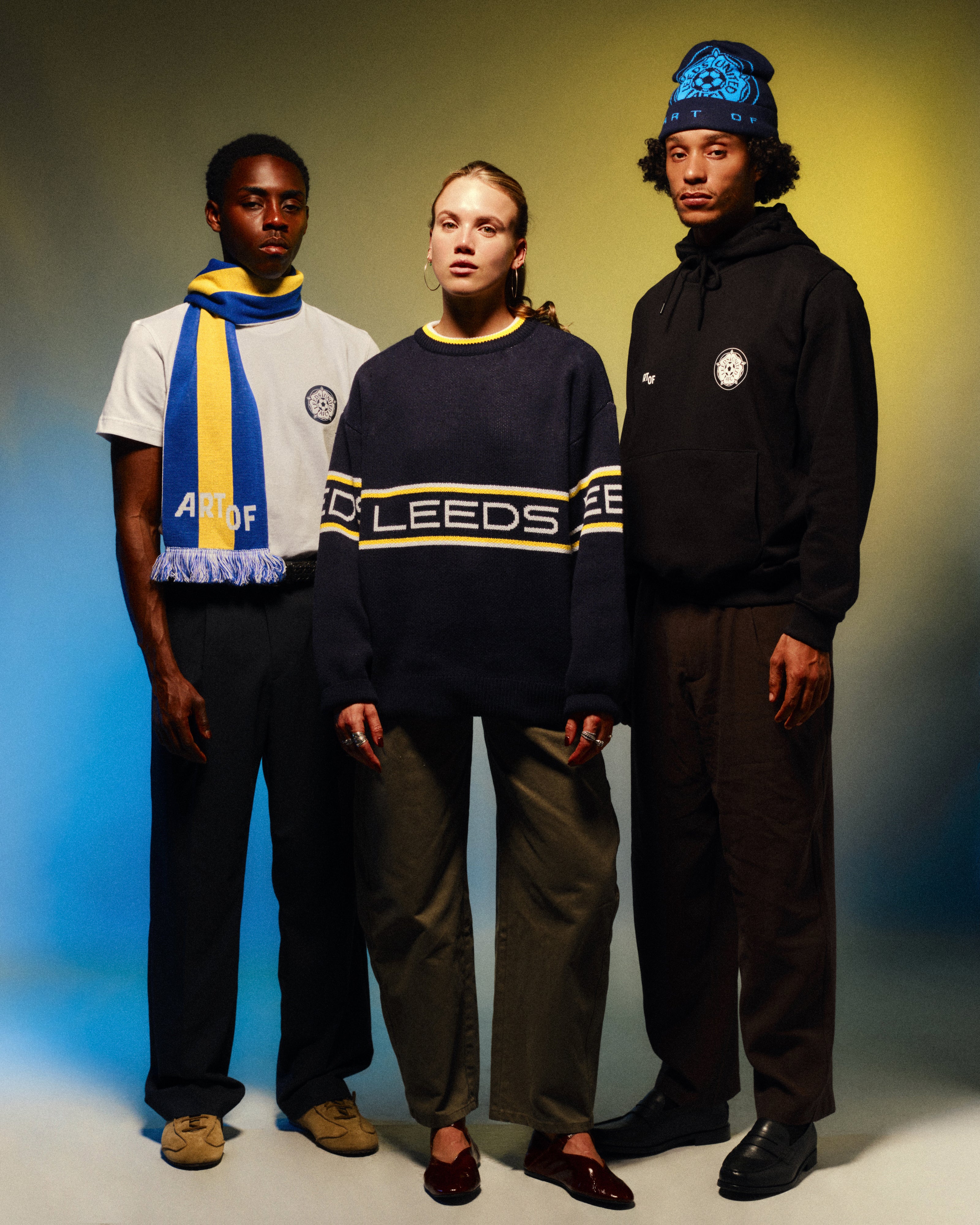 ART OF x Leeds Heritage Scarf | LUFC Knitted Football Accessories
