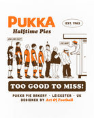 ART OF x Pukka Too Good To Miss Tee | White Graphic Football T-shirt