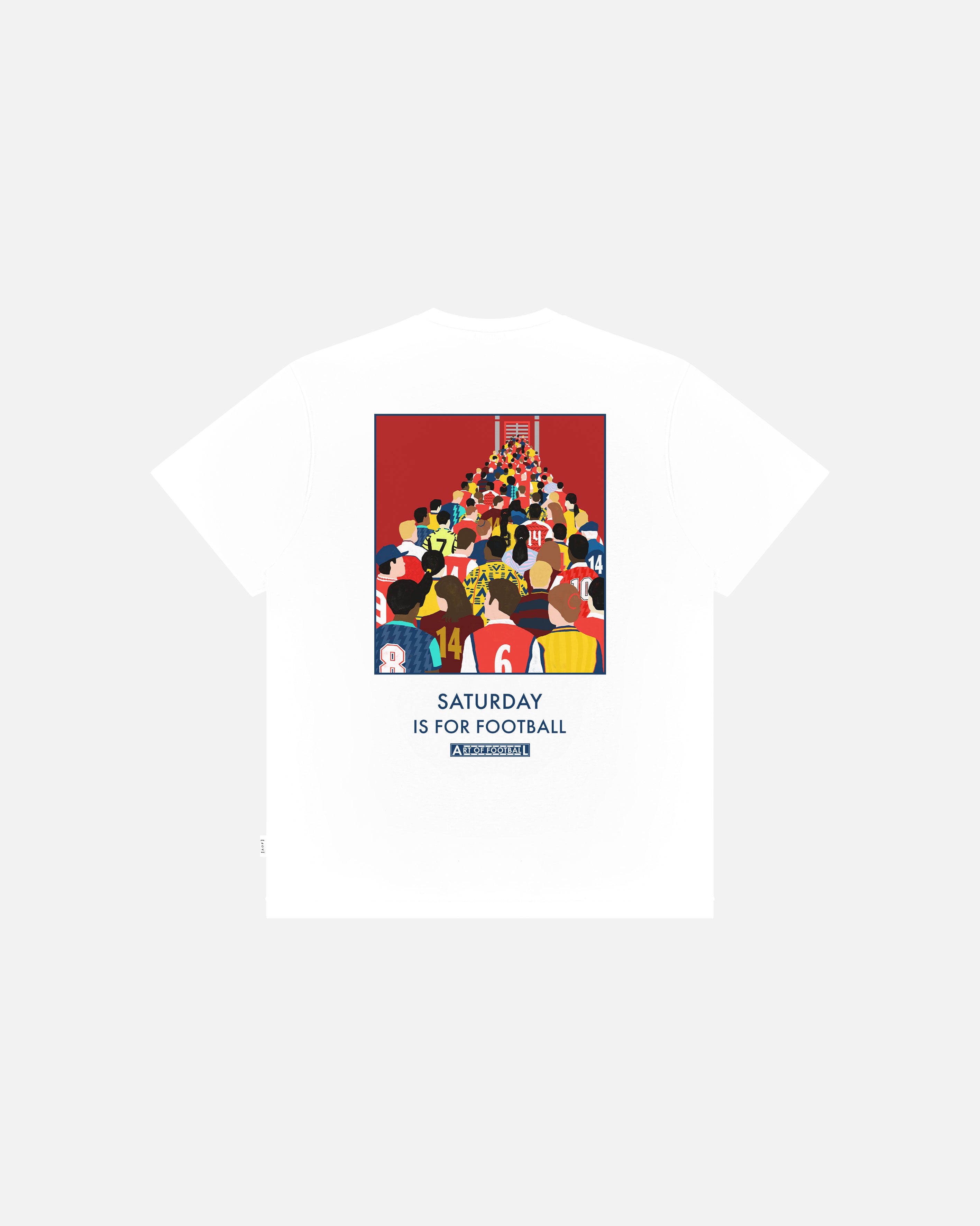 ART OF Saturday Is For Football Tee | AFC White Football T-shirt