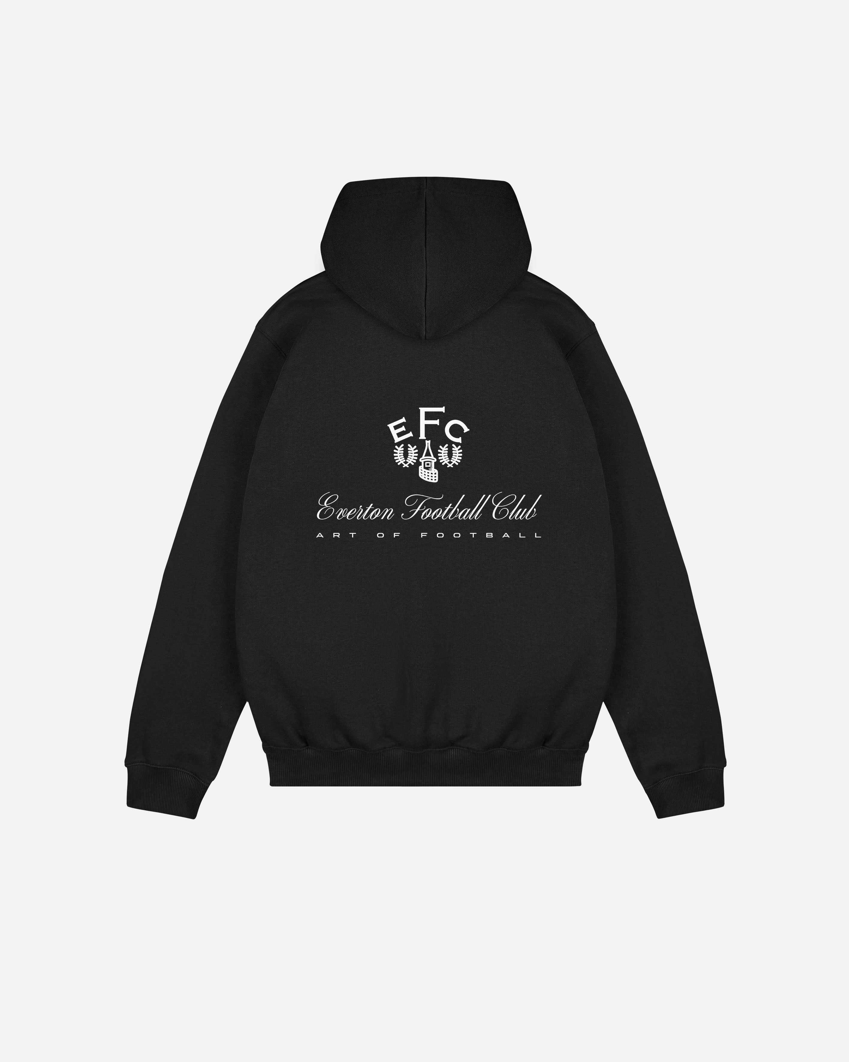 ART OF x Everton Heritage Hoodie | EFC Black Printed Football Sweat