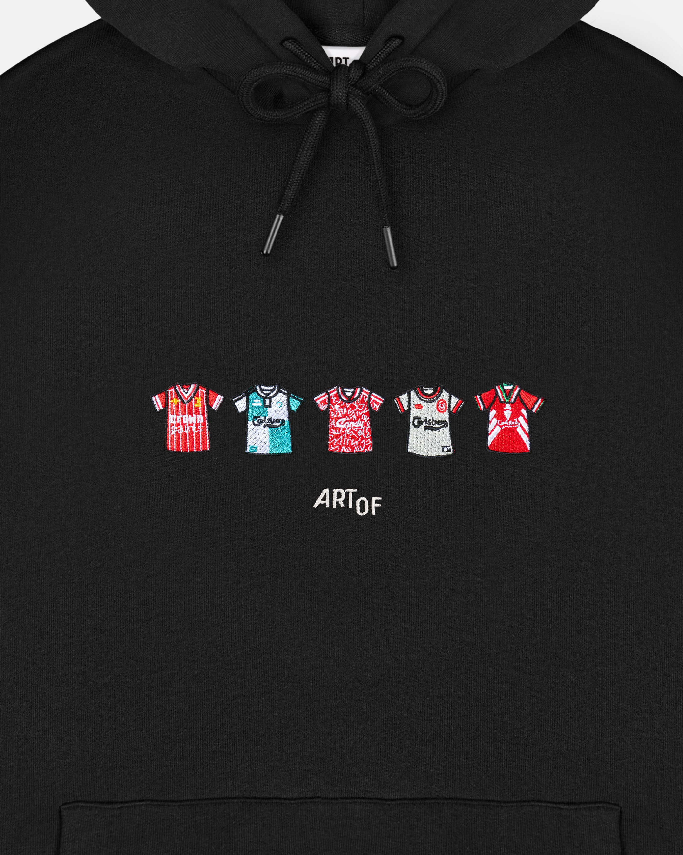 ART OF LFC Embroidered Classics Black Hoodie | Football Sweat
