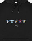 ART OF Toon Embroidered Classics | Black Hoodie | NUFC Football Sweat