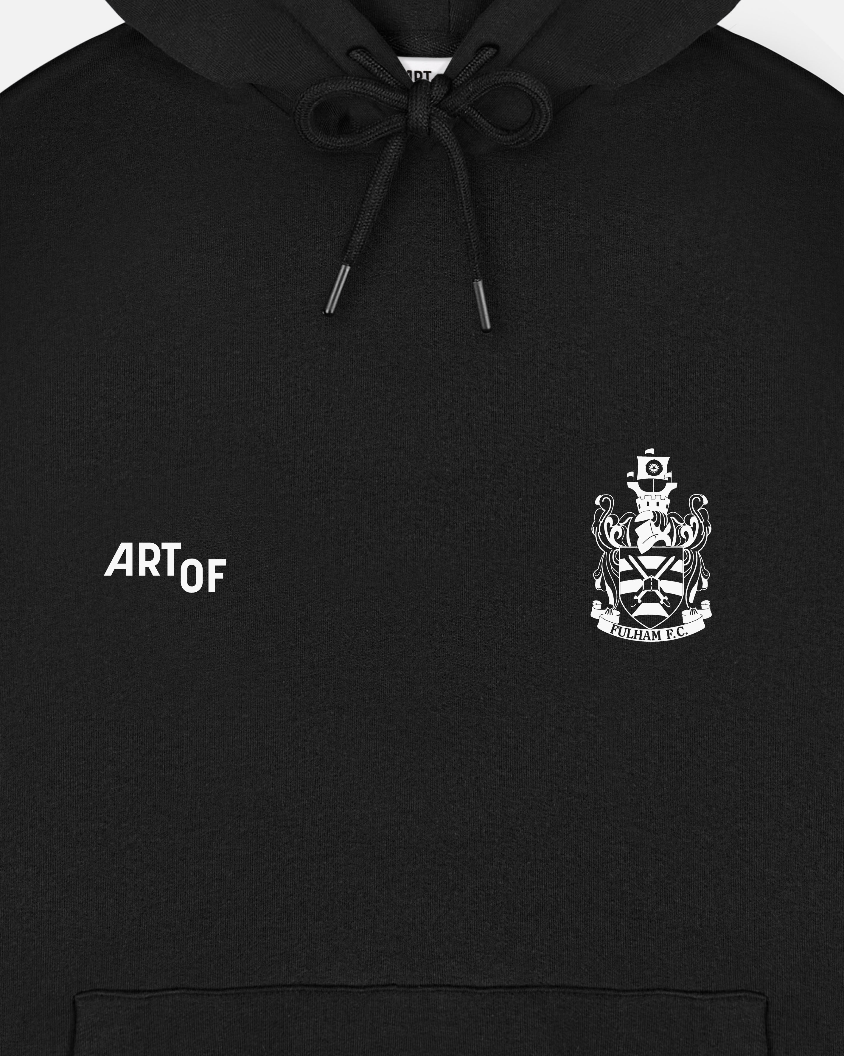 ART OF x Fulham Heritage Hoodie | FFC Black Printed Football Sweat