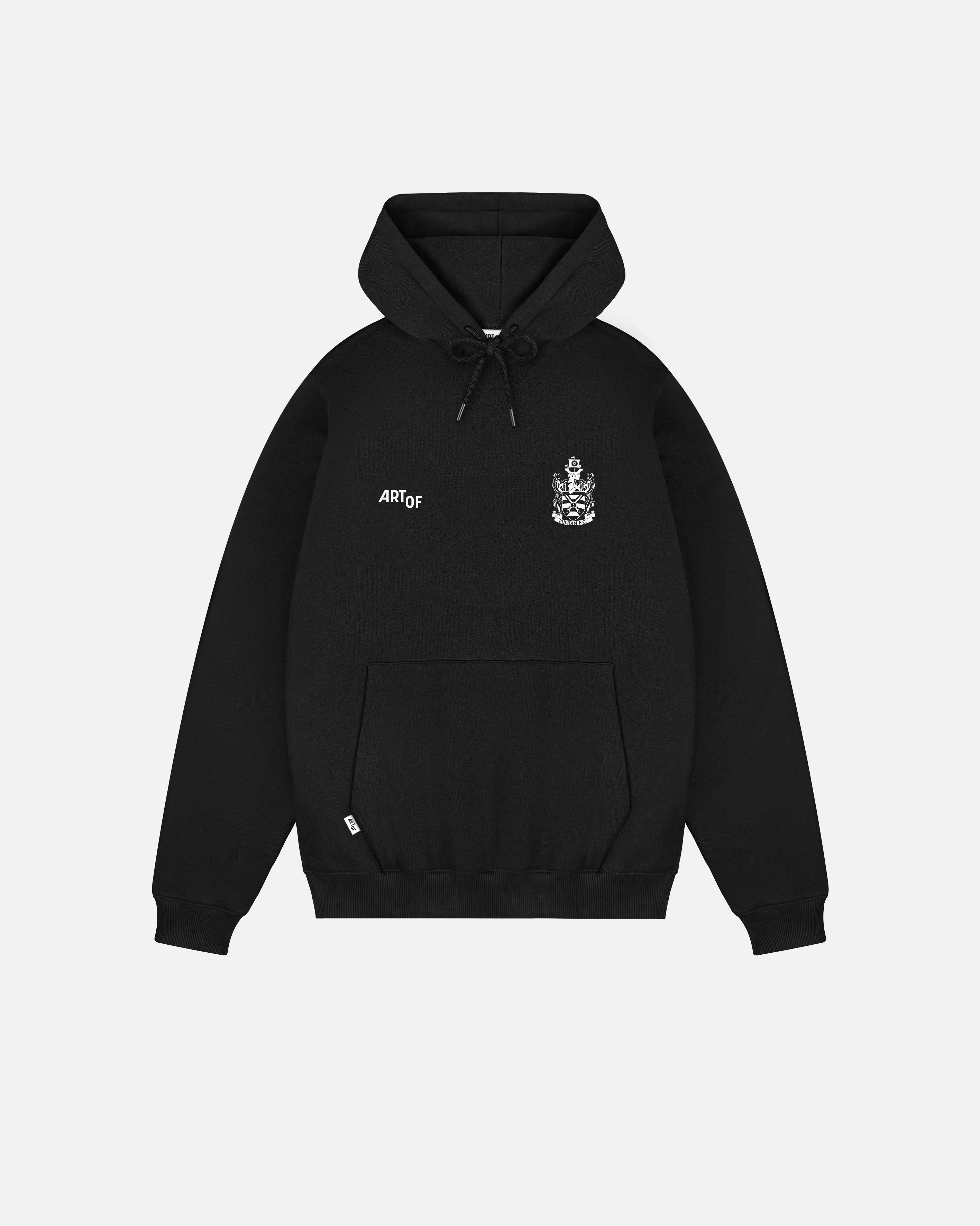 ART OF x Fulham Heritage Hoodie | FFC Black Printed Football Sweat