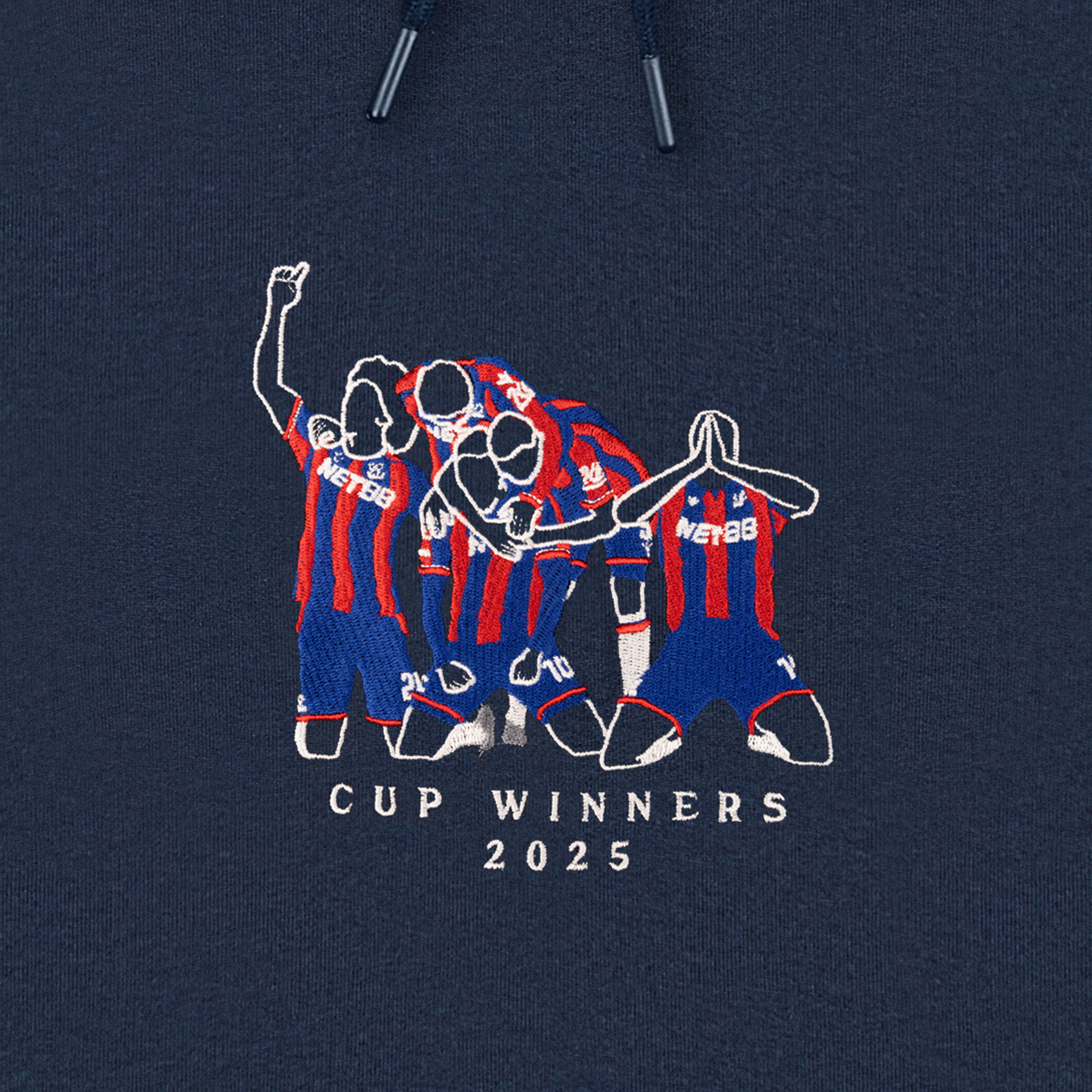 ART OF Crystal Palace Cup Winners Hoodie | Embroidered Football Sweat