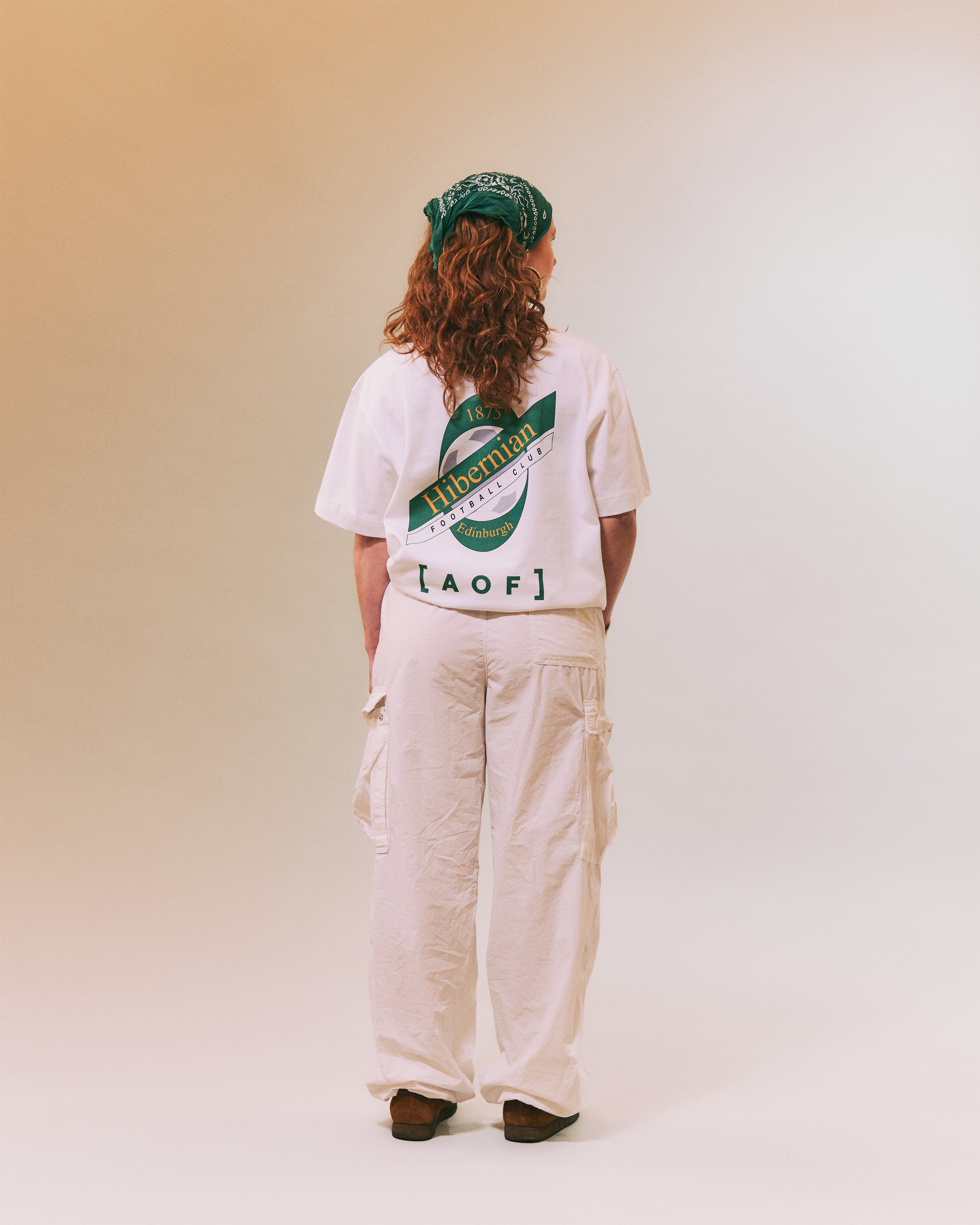 ART OF x Hibernian Crest Tee | HFC White Graphic Football T-shirt