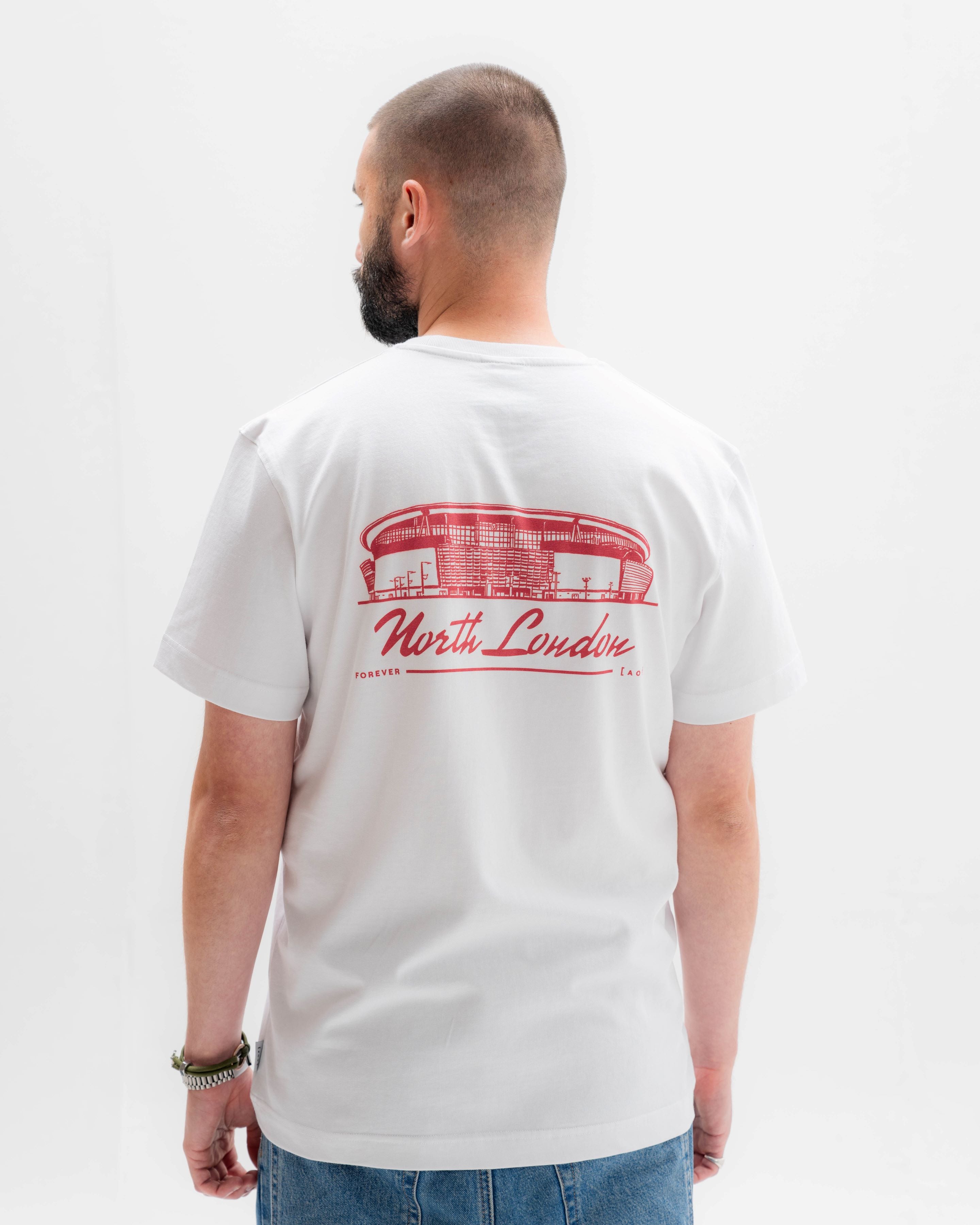 ART OF North London Forever Tee | AFC White Graphic Football T-shirt