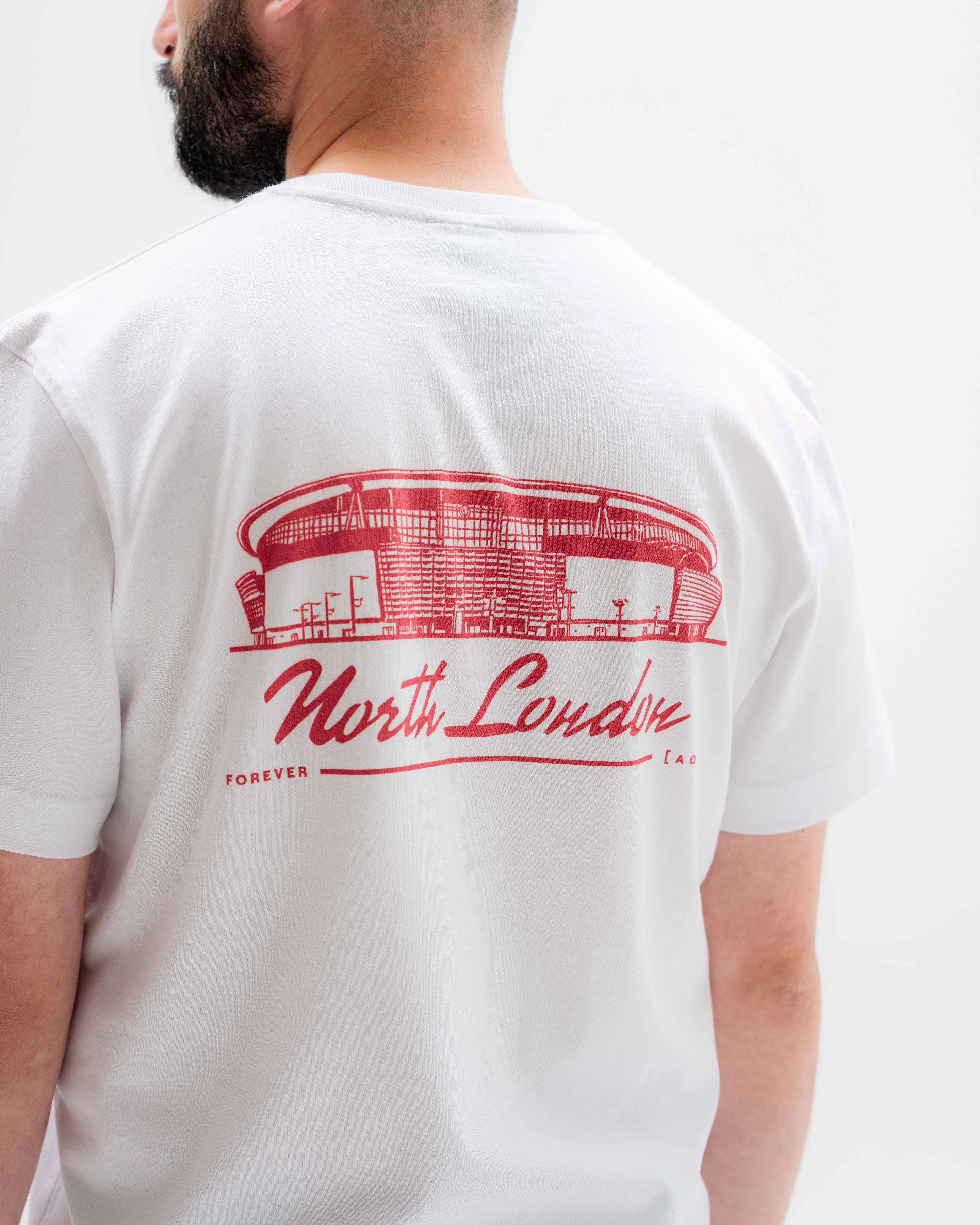 ART OF North London Forever Tee | AFC White Graphic Football T-shirt