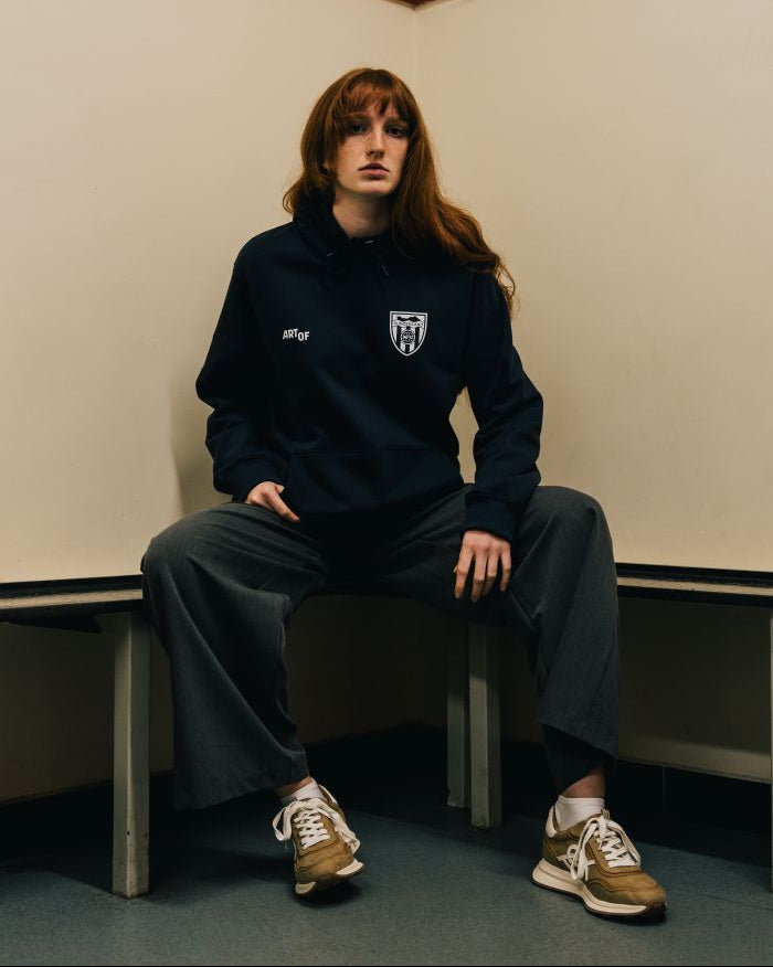 ART OF x Sunderland Heritage Hoodie | SAFC Navy Printed Football Sweat