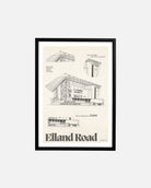 ART OF x Leeds United Elland Road Blueprint Print | LUFC Football Art