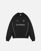 ART OF x Guinness Black Panelled Sweat | Embroidered Football Sweater