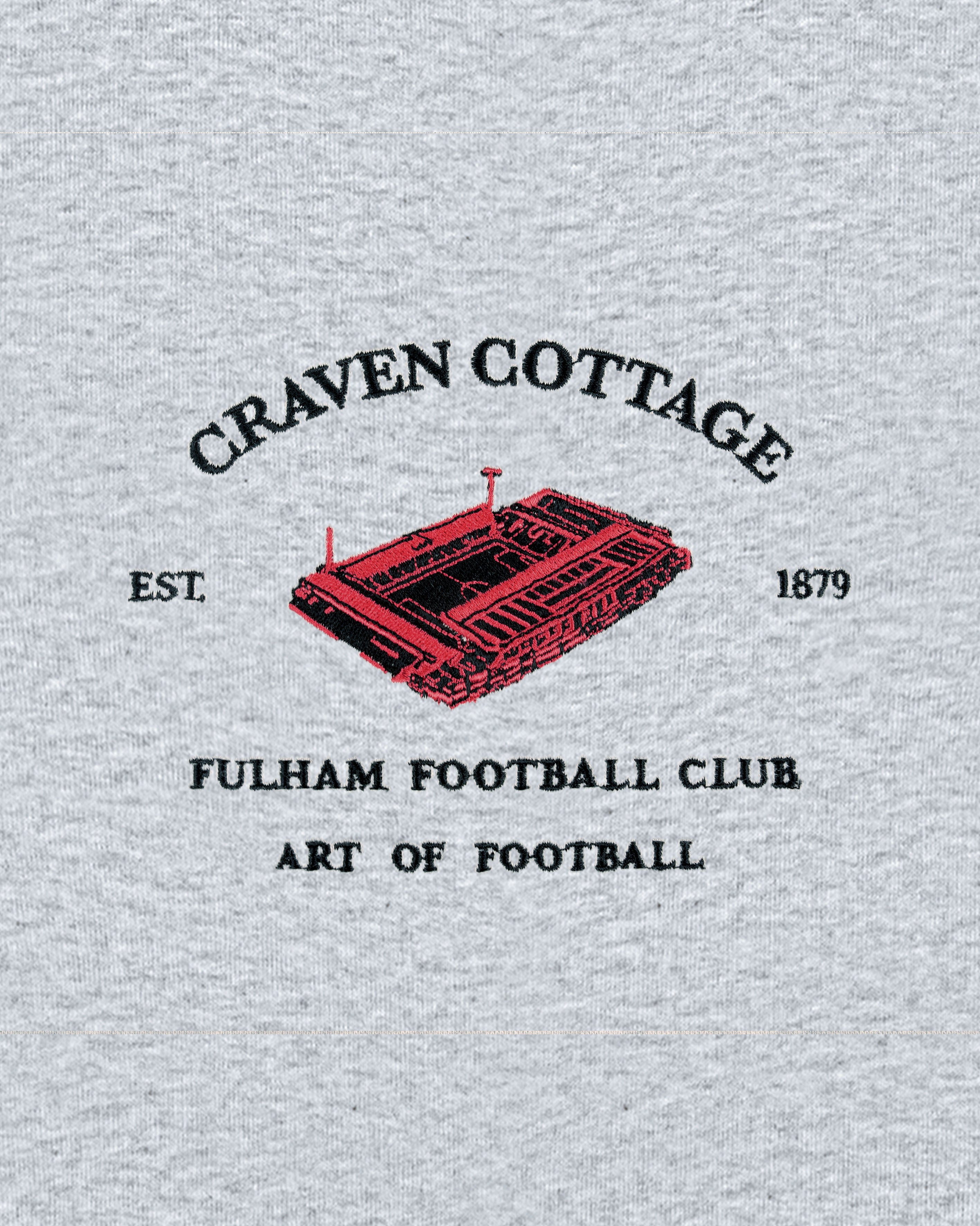 ART OF x Fulham Craven Cottage | FFC Grey Embroidered Football Hoodie