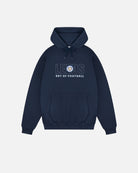 AOF x Leeds 90s Hoodie | Navy Embroidered Top | Art of Football