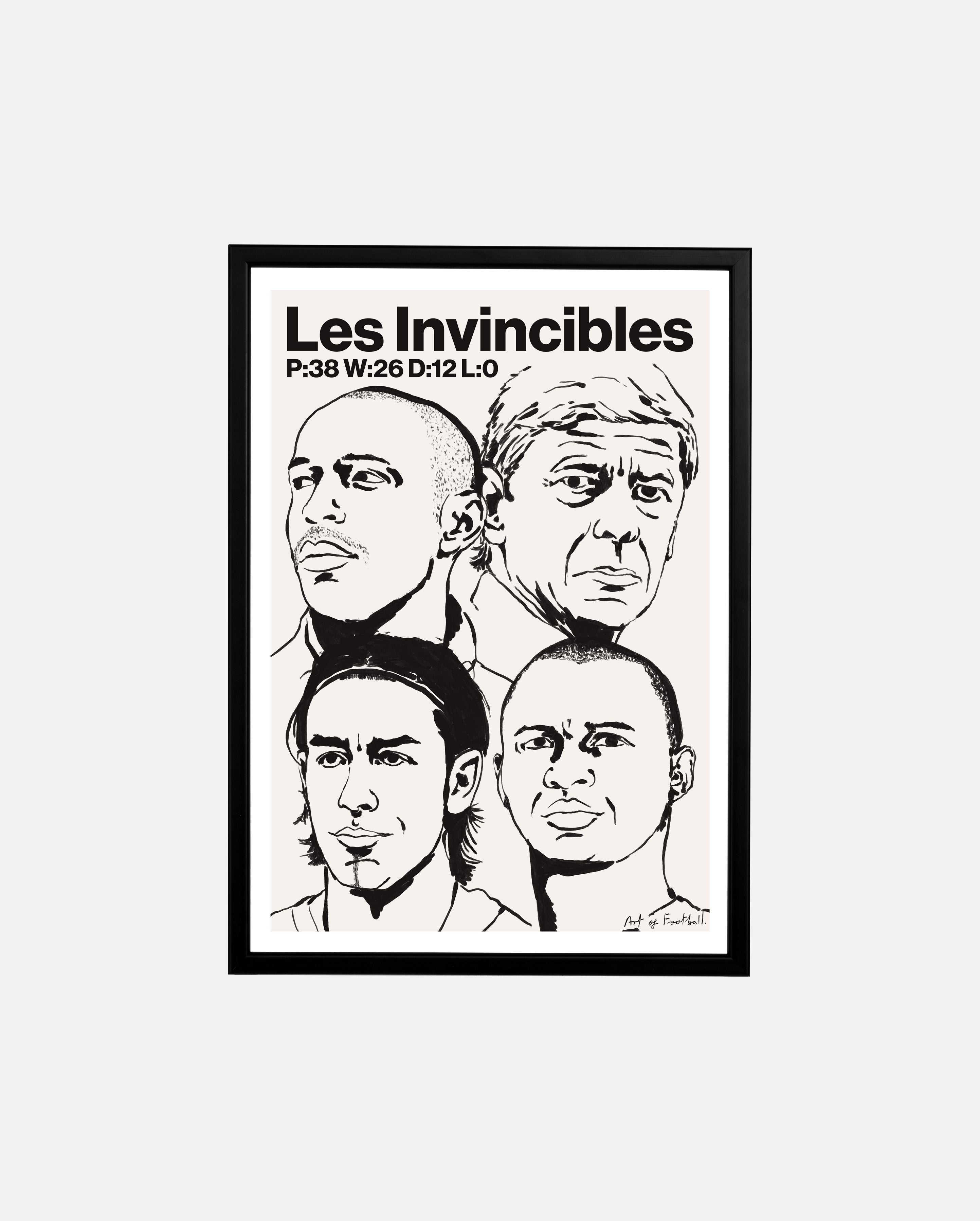 ART OF AFC Les Invincibles Framed Print | Football Wall Art