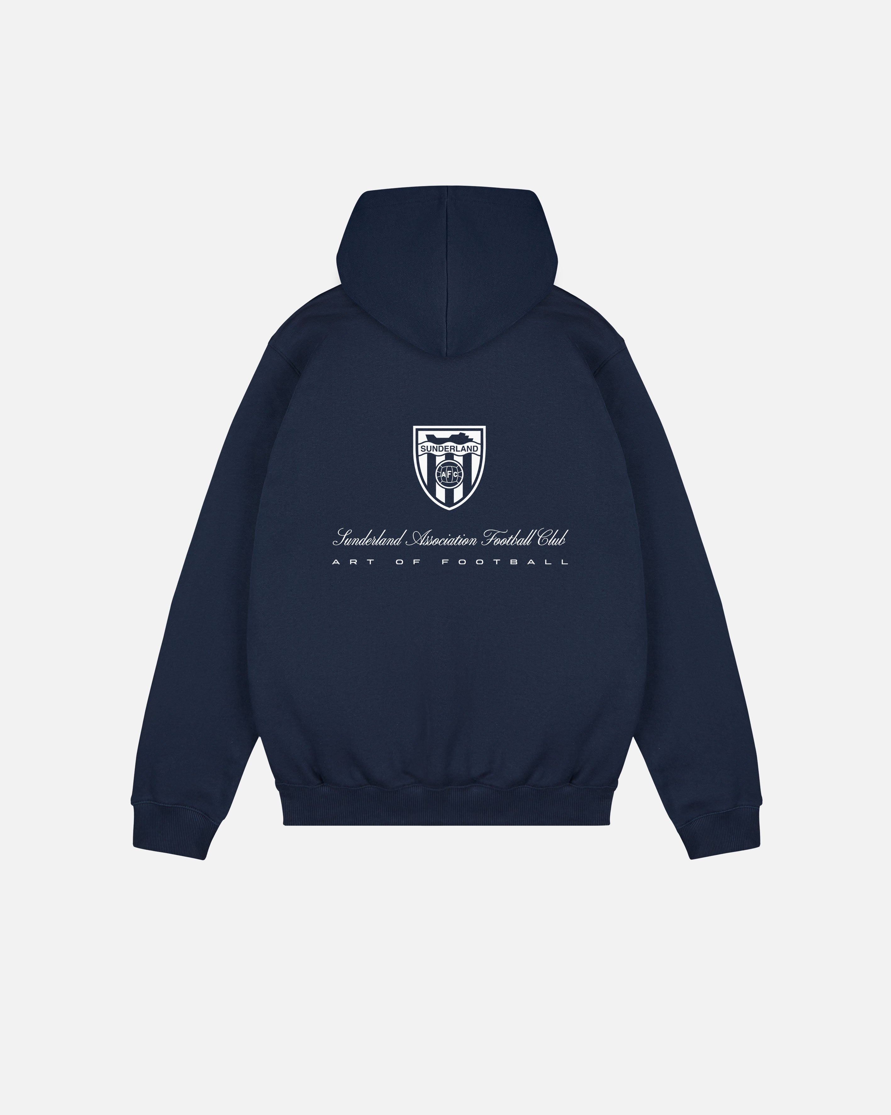 ART OF x Sunderland Heritage Hoodie | SAFC Navy Printed Football Sweat