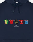 ART OF x Embroidered United Classics Navy Hoodie | MUFC Football Sweat