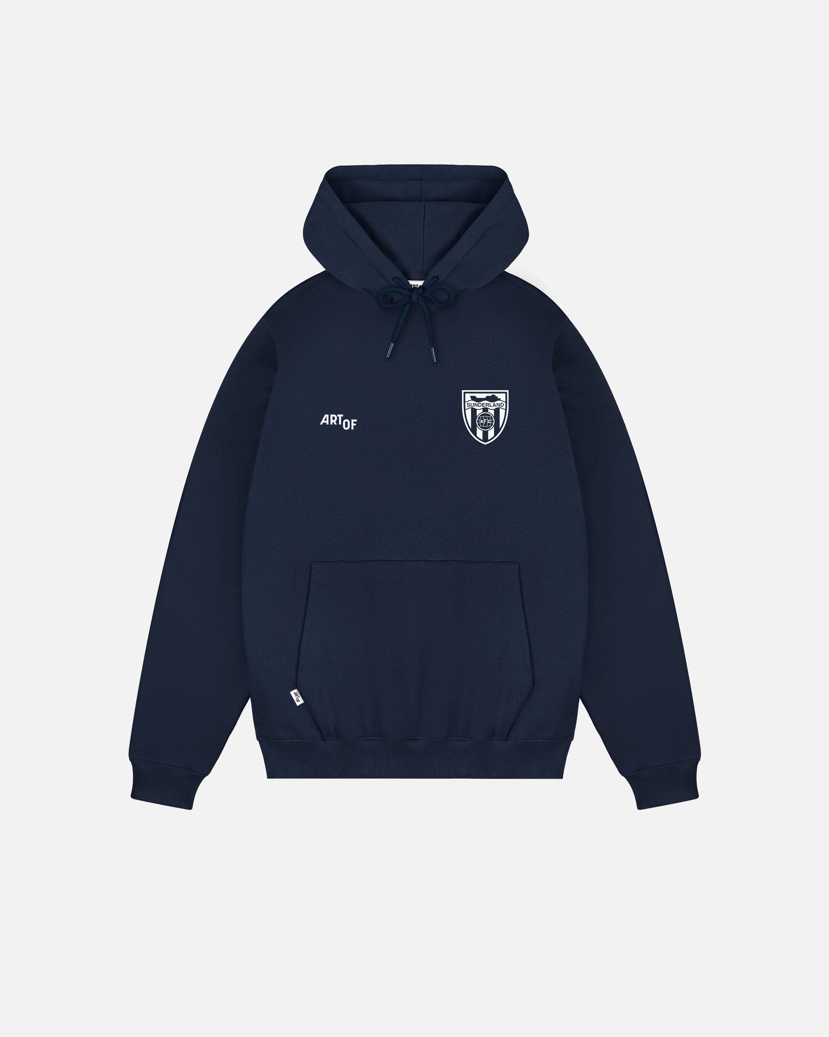 ART OF x Sunderland Heritage Hoodie | SAFC Navy Printed Football Sweat