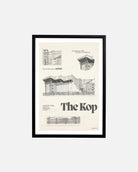 ART OF LFC The Kop Blueprint Framed Print | Football Wall Art