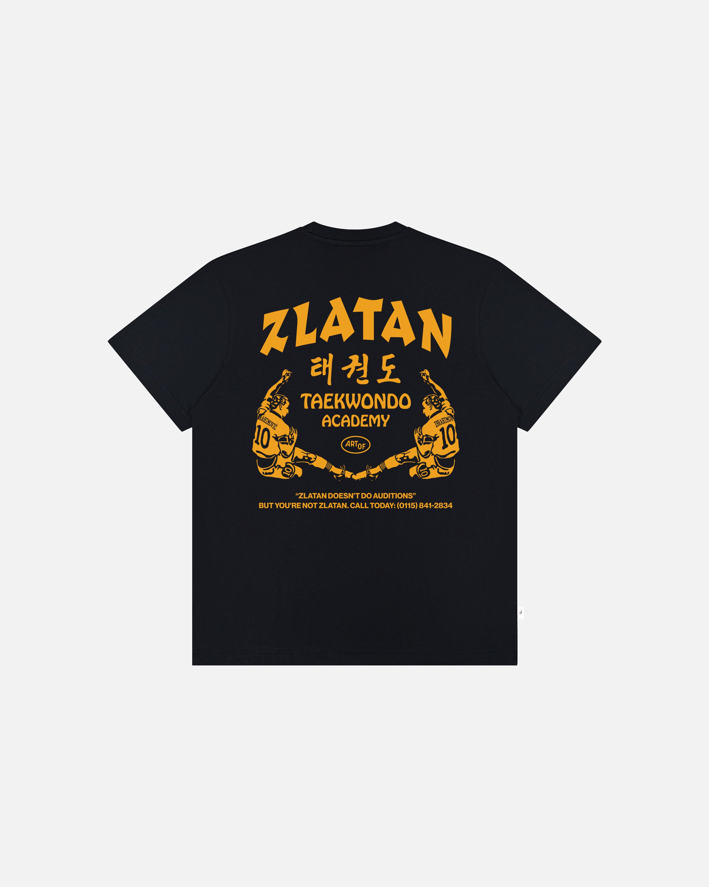 ART OF Zlatan Tee | MUFC Black Graphic Football T-shirt