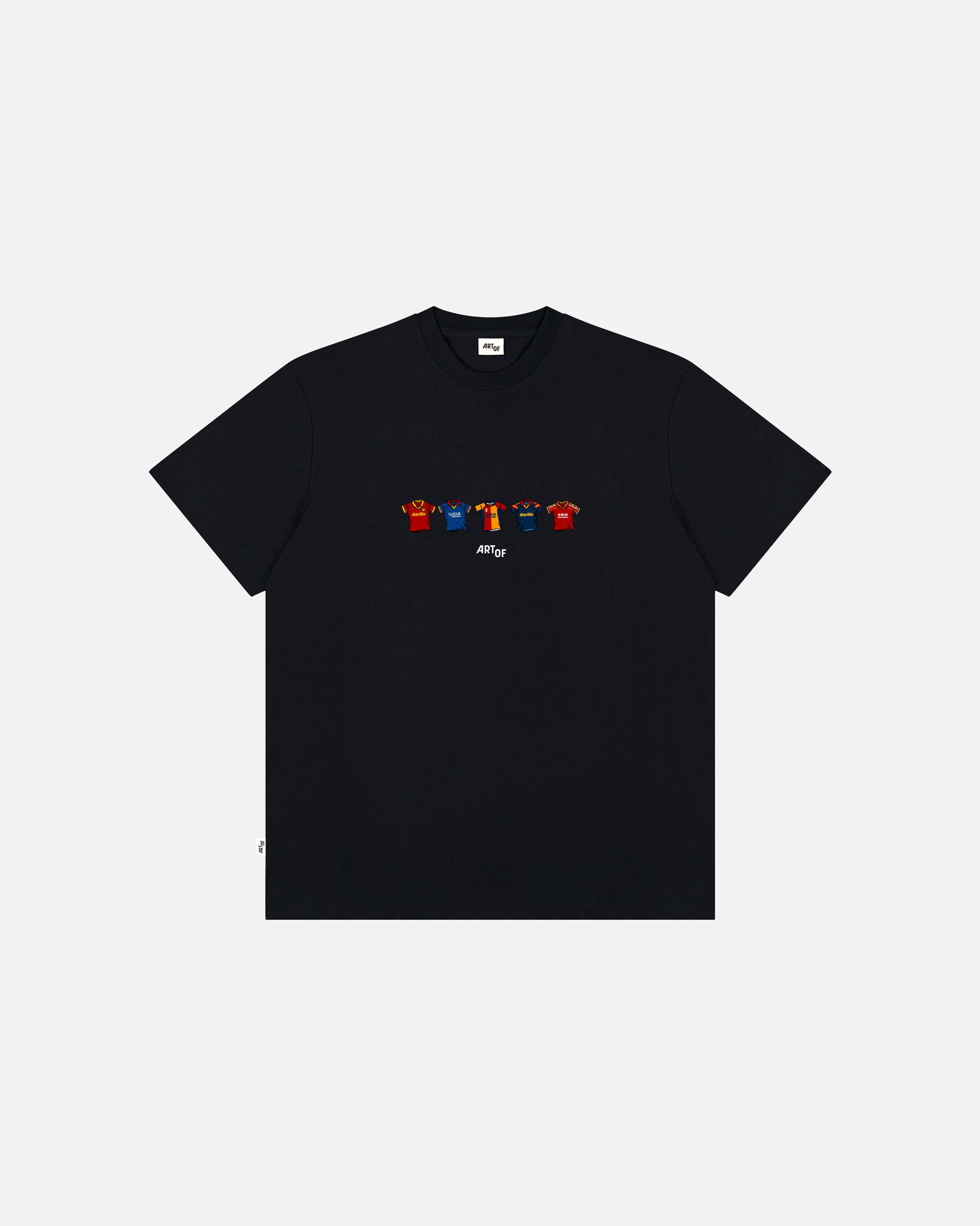 ART OF Roma Classics Tee | Black Graphic Italian Football T-shirt