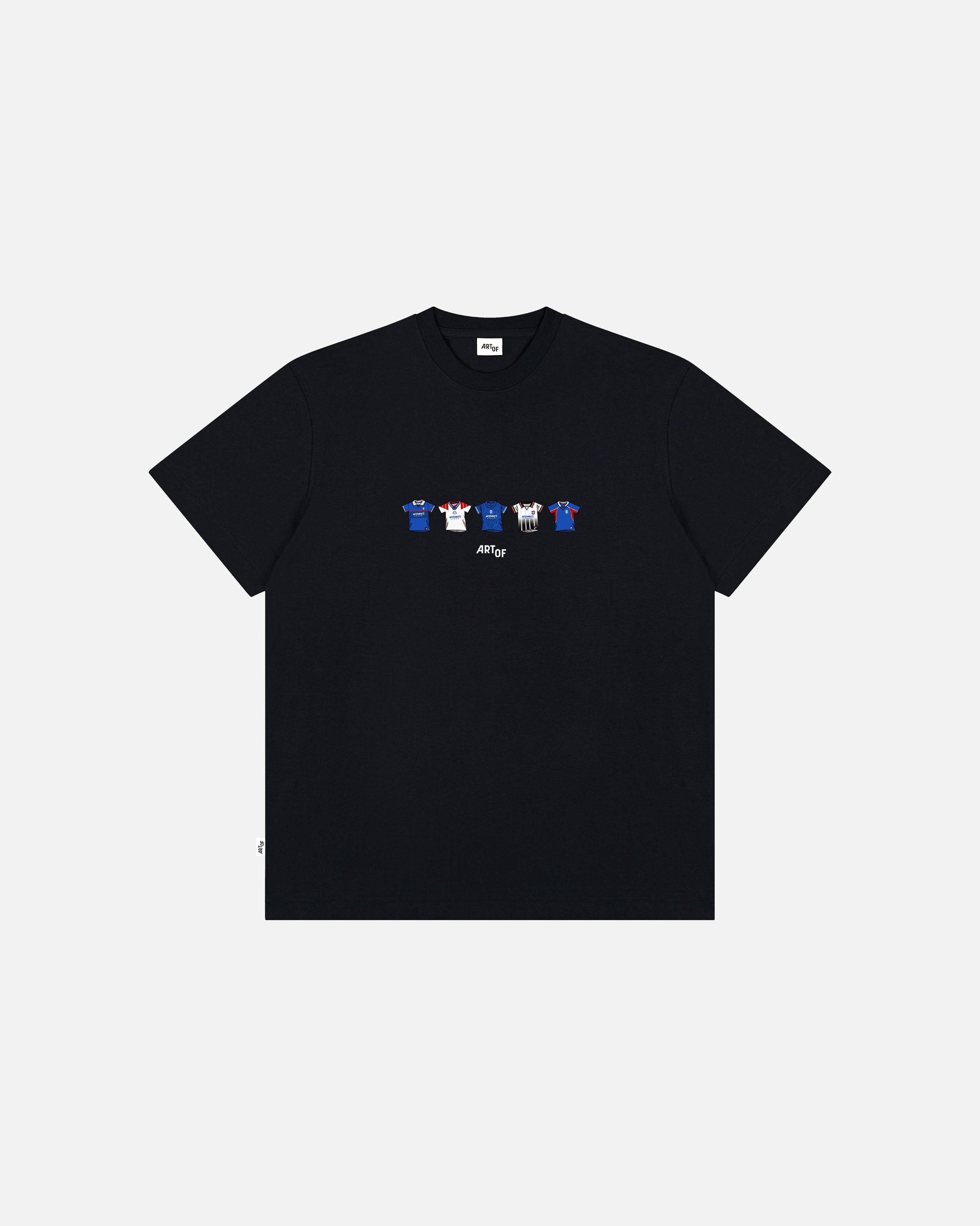 ART OF x Rangers Classics Tee | RFC Black Graphic Football T-shirt