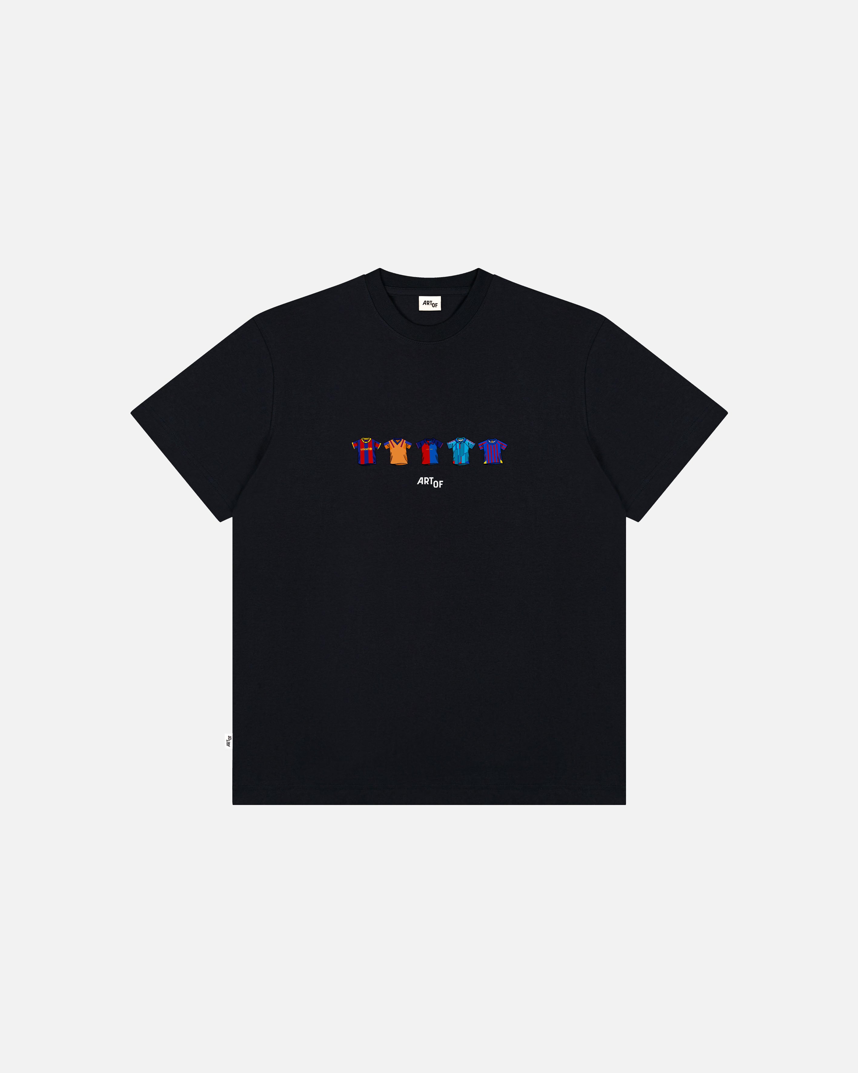 ART OF Barcelona Printed Classics Tee | Black Graphic Football T-shirt