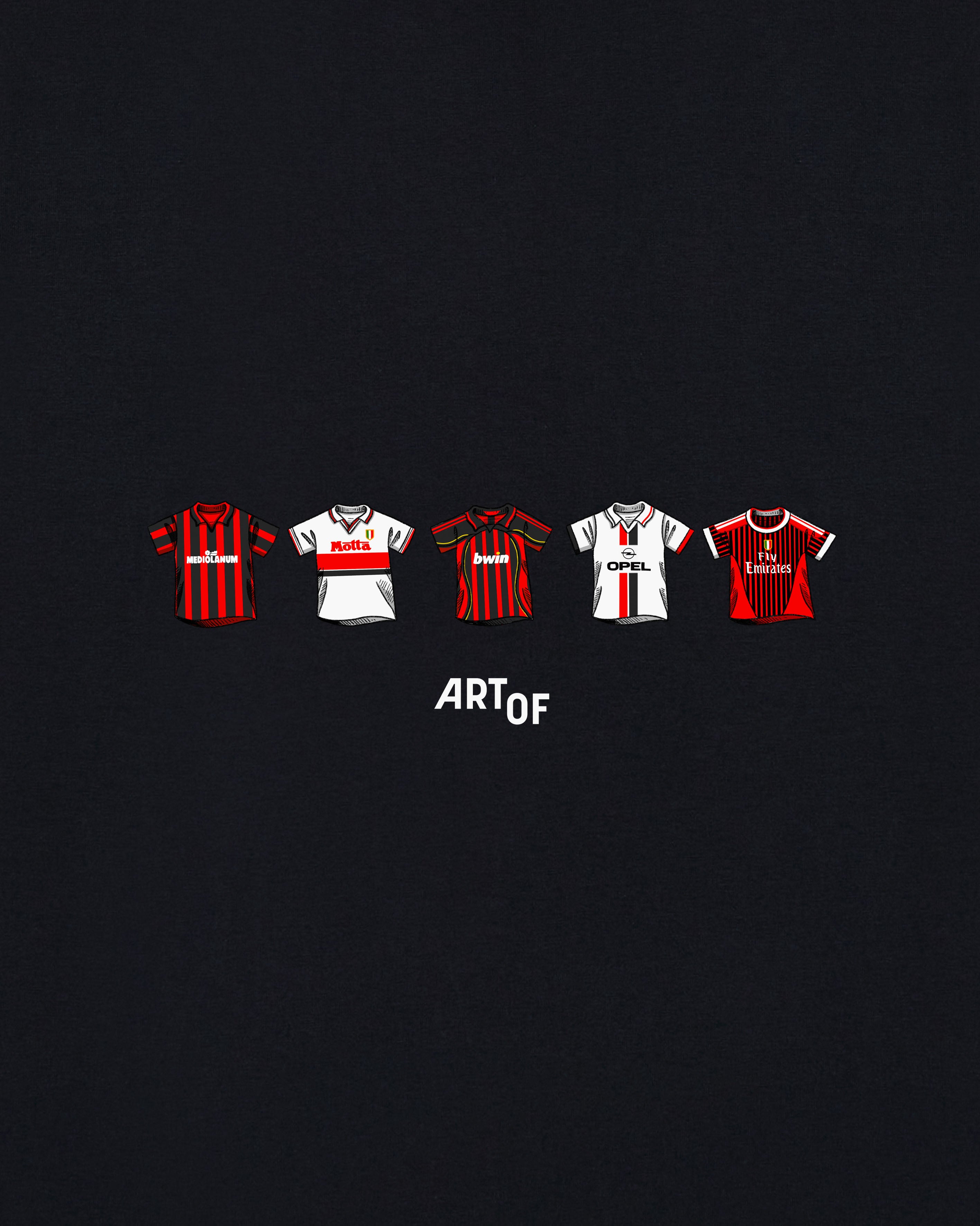 ART OF AC Classics Tee | Black Graphic Italian Football T-shirt