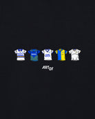ART OF x Leeds Classics Tee | LUFC Black Graphic Football T-shirt