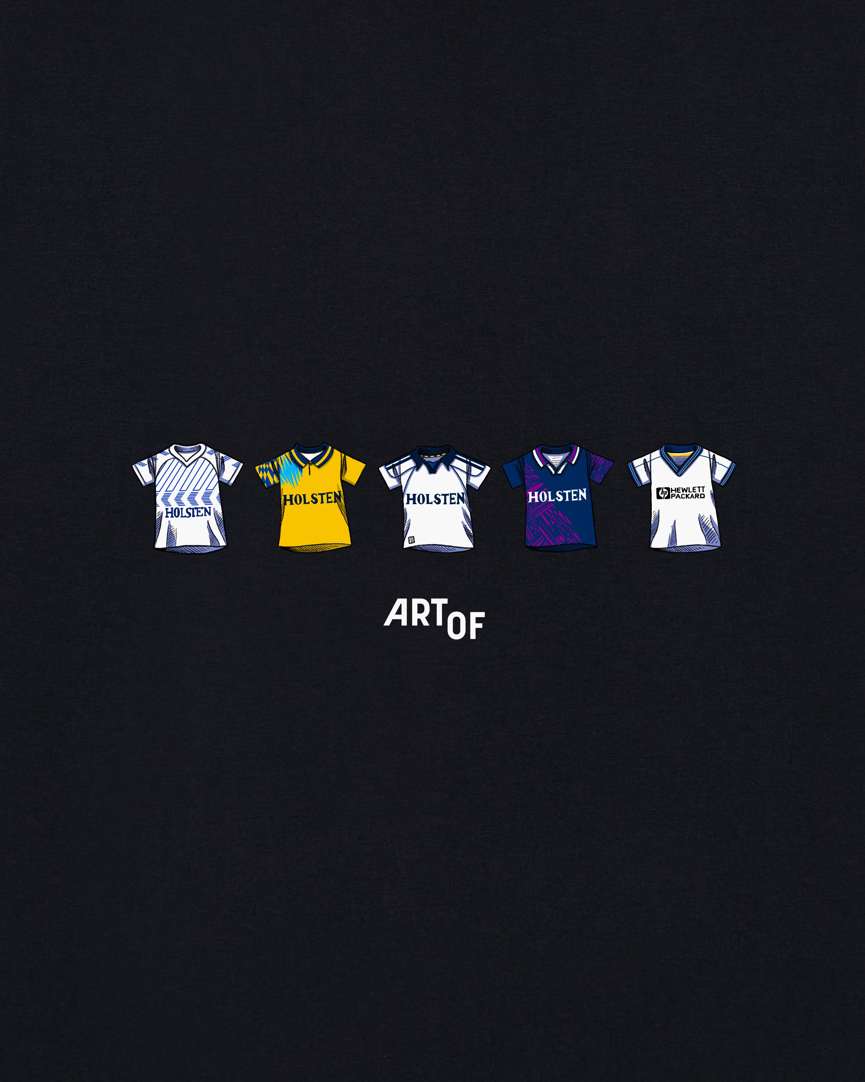 ART OF Spurs Classics Tee | THFC Black Graphic Football T-shirt