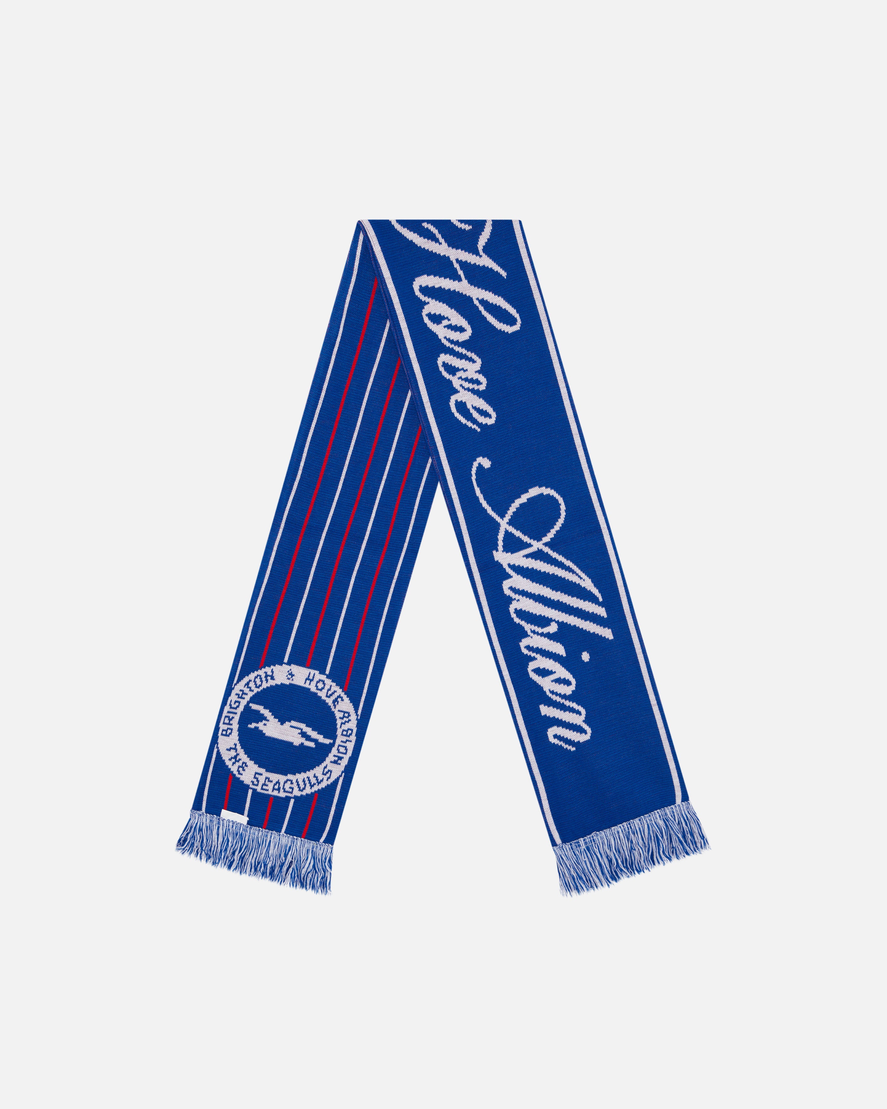 ART OF x Brighton Heritage Scarf | Blue Knitted Football Accessories