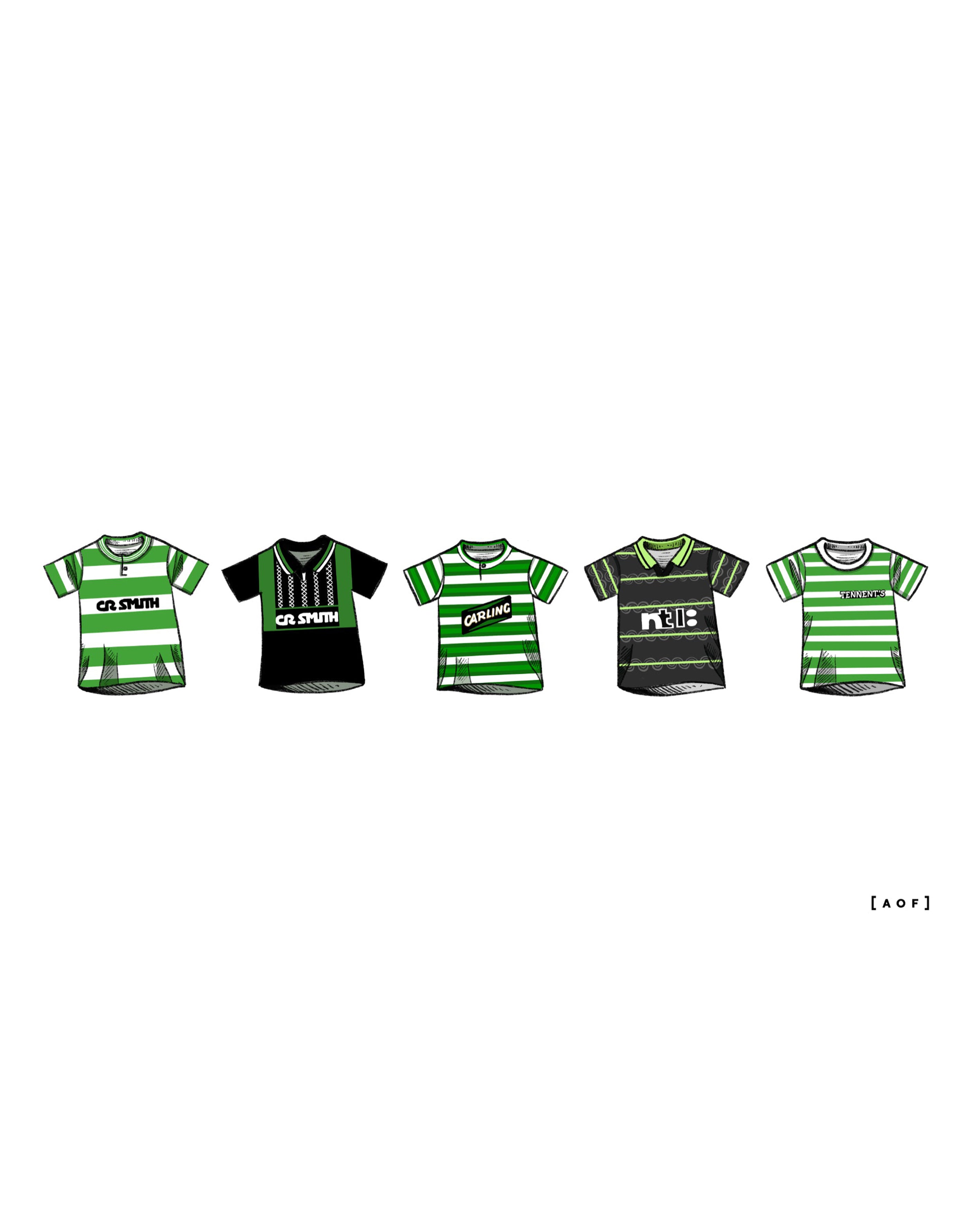 ART OF Bhoys Classics Framed Print | Celtic Football Wall Art