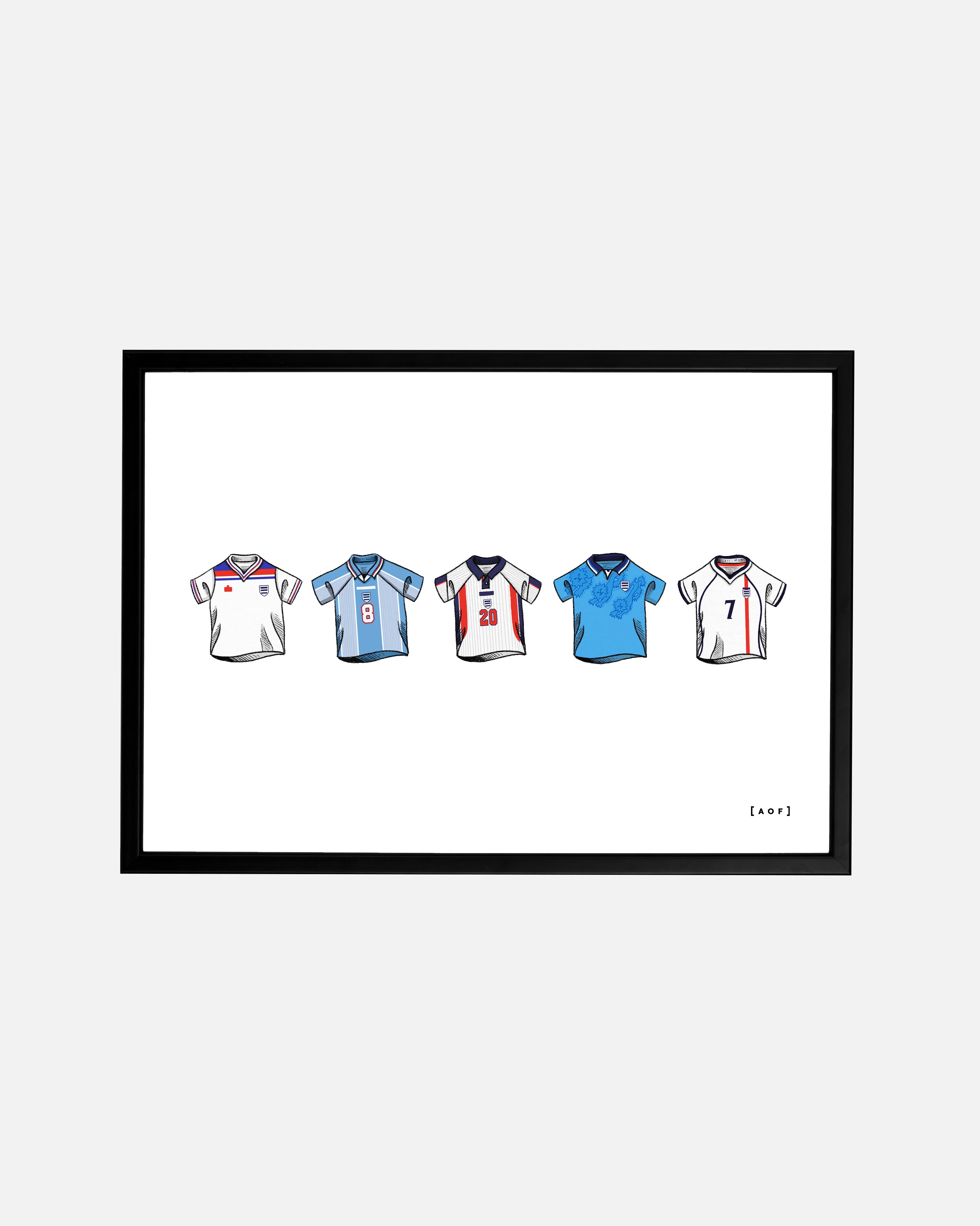 ART OF God Save The Classics Framed Print | England Football Art