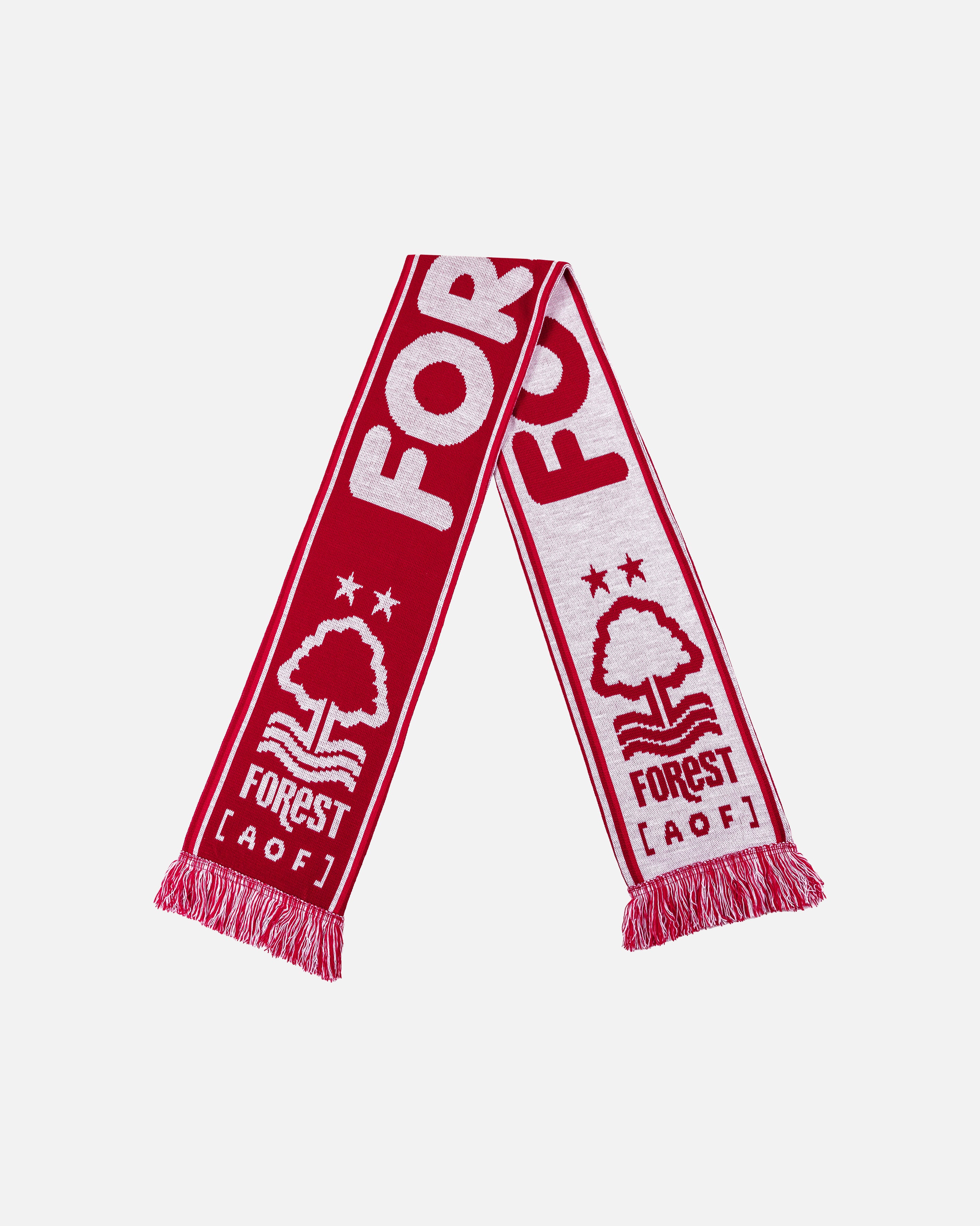 ART OF x Forest 90s Scarf | NFFC Red Knitted Football Accessories