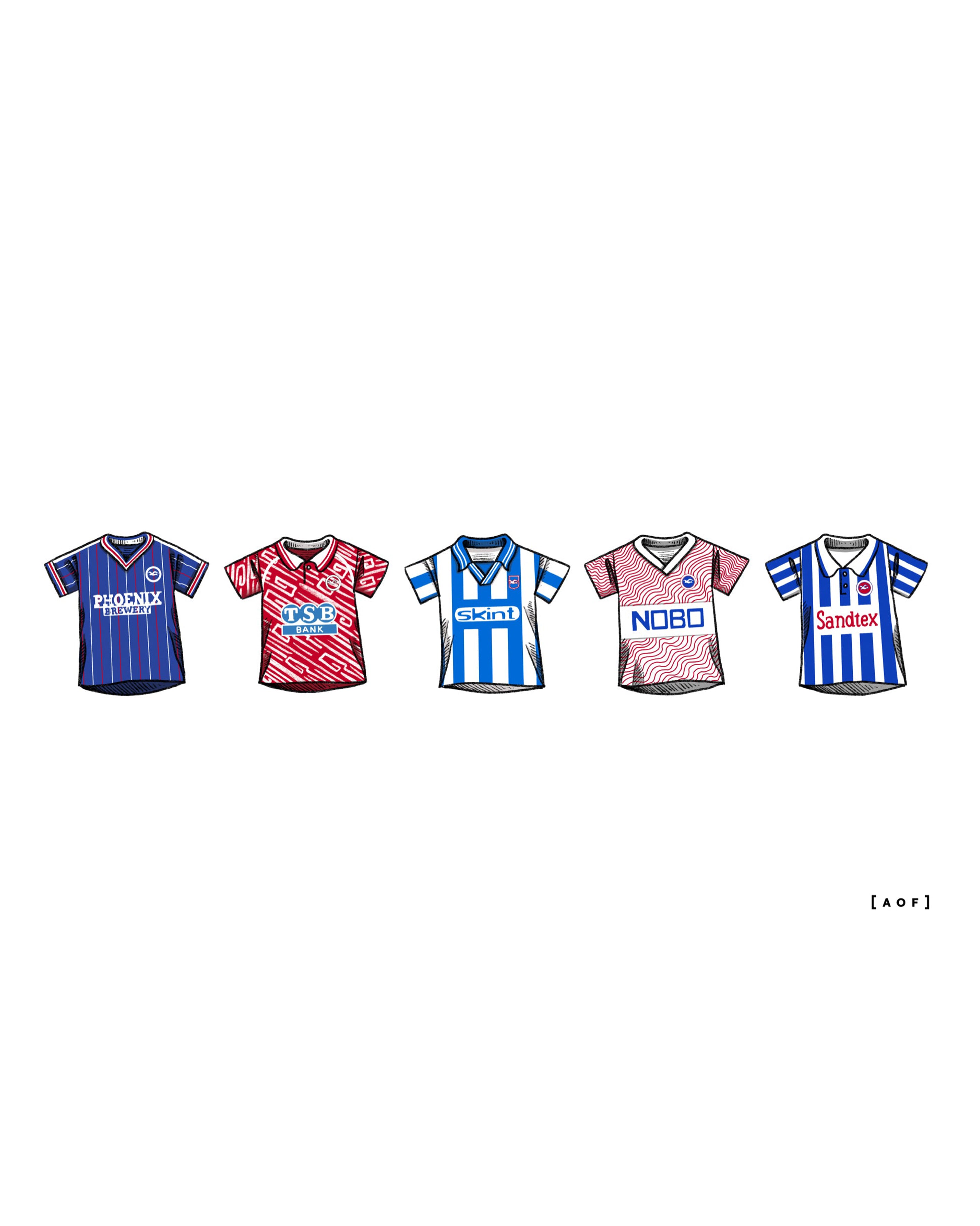 ART OF x Brighton Classics Framed Print | BHAFC Football Art