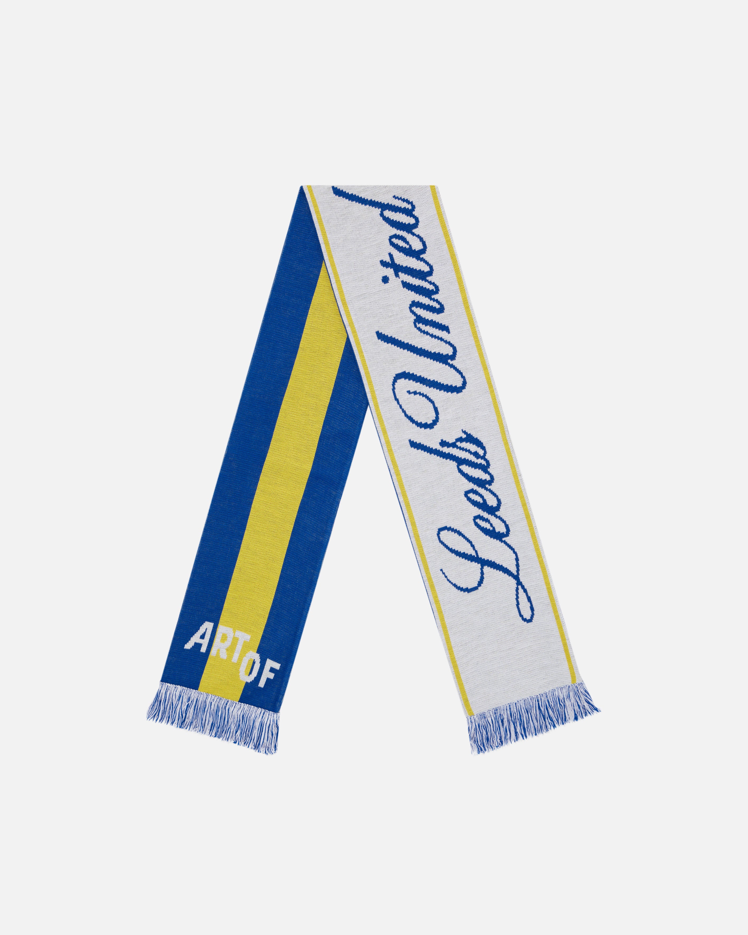 ART OF x Leeds Heritage Scarf | LUFC Knitted Football Accessories