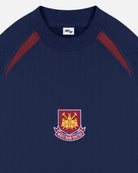 ART OF West Ham Navy Panelled Sweat | WHUFC Embroidered Football Merch