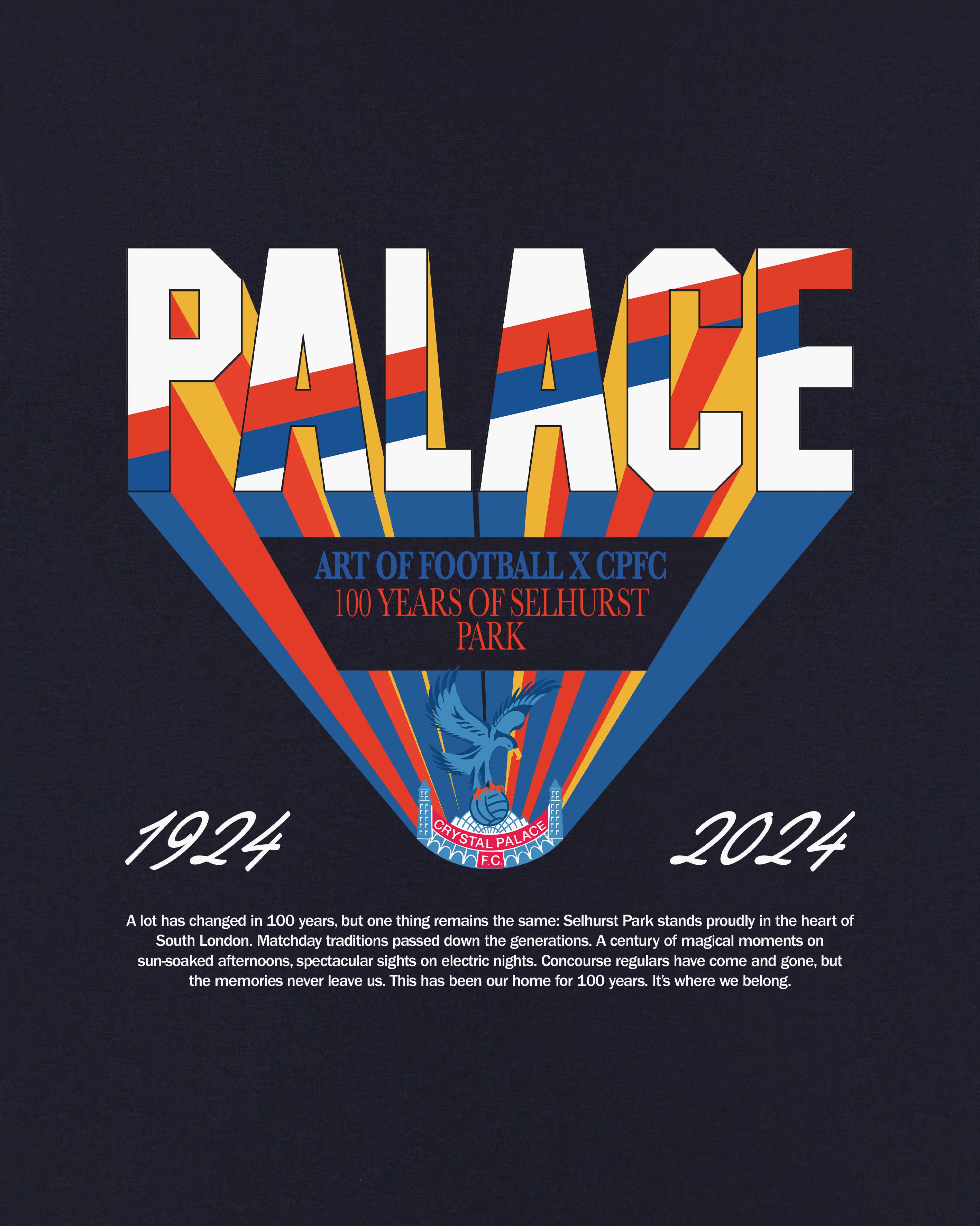 ART OF Crystal Palace Selhurst Park Anniversary Tee | Football T-shirt