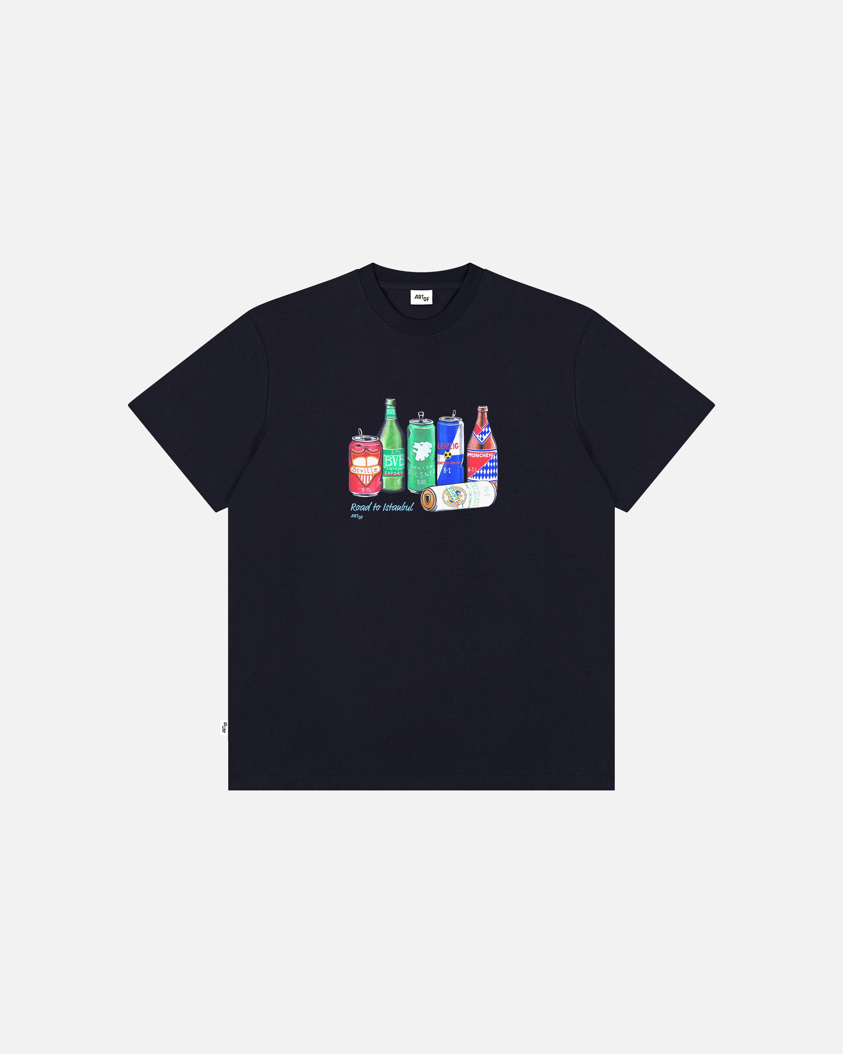 ART OF MCFC Road To Istanbul Tee | City Navy Graphic Football T-shirt