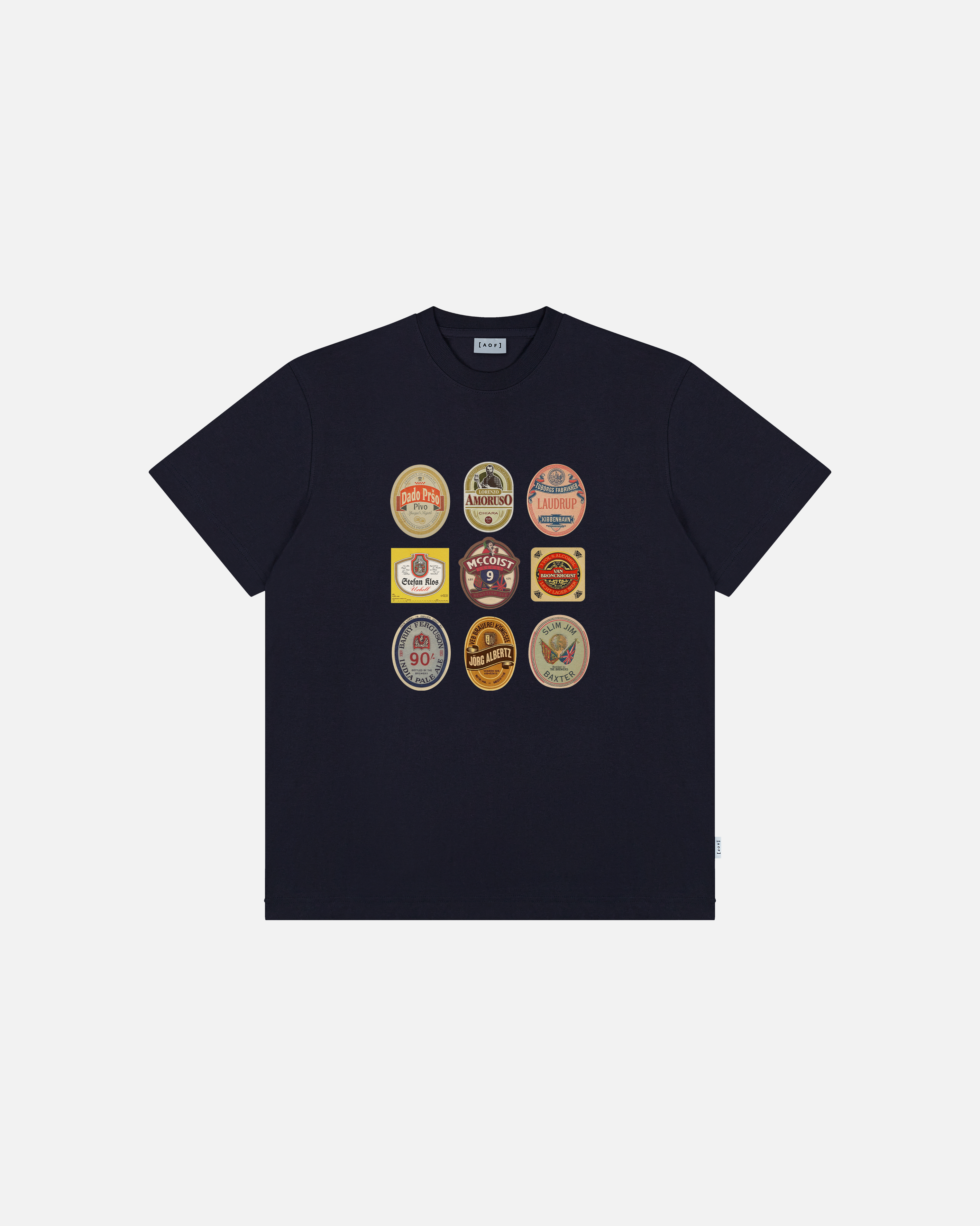 ART OF Rangers Ibrox Brewery Tee | RFC Navy Graphic Football T-shirt