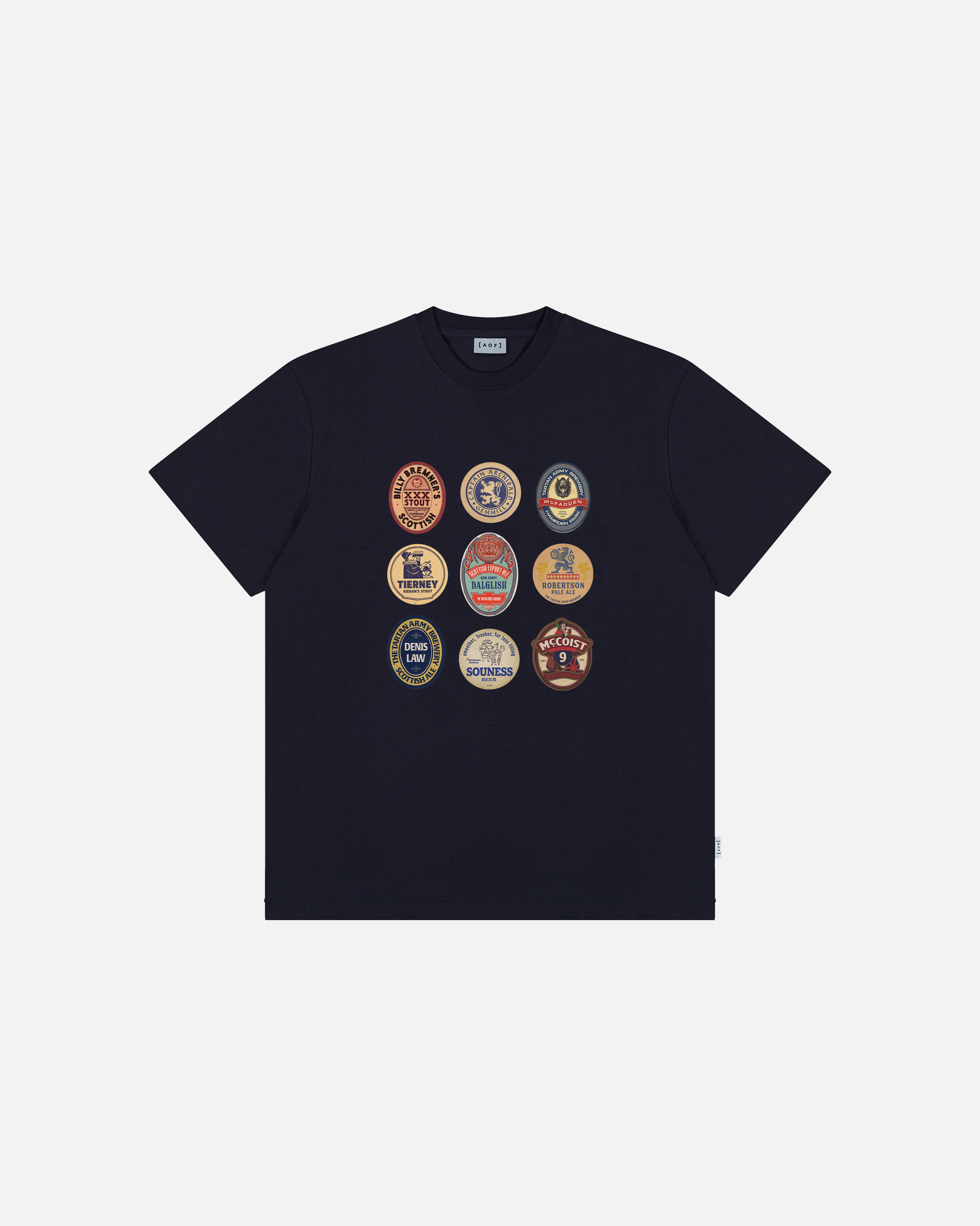 ART OF Tartan Army Brewery Tee | Scotland Navy Football T-shirt